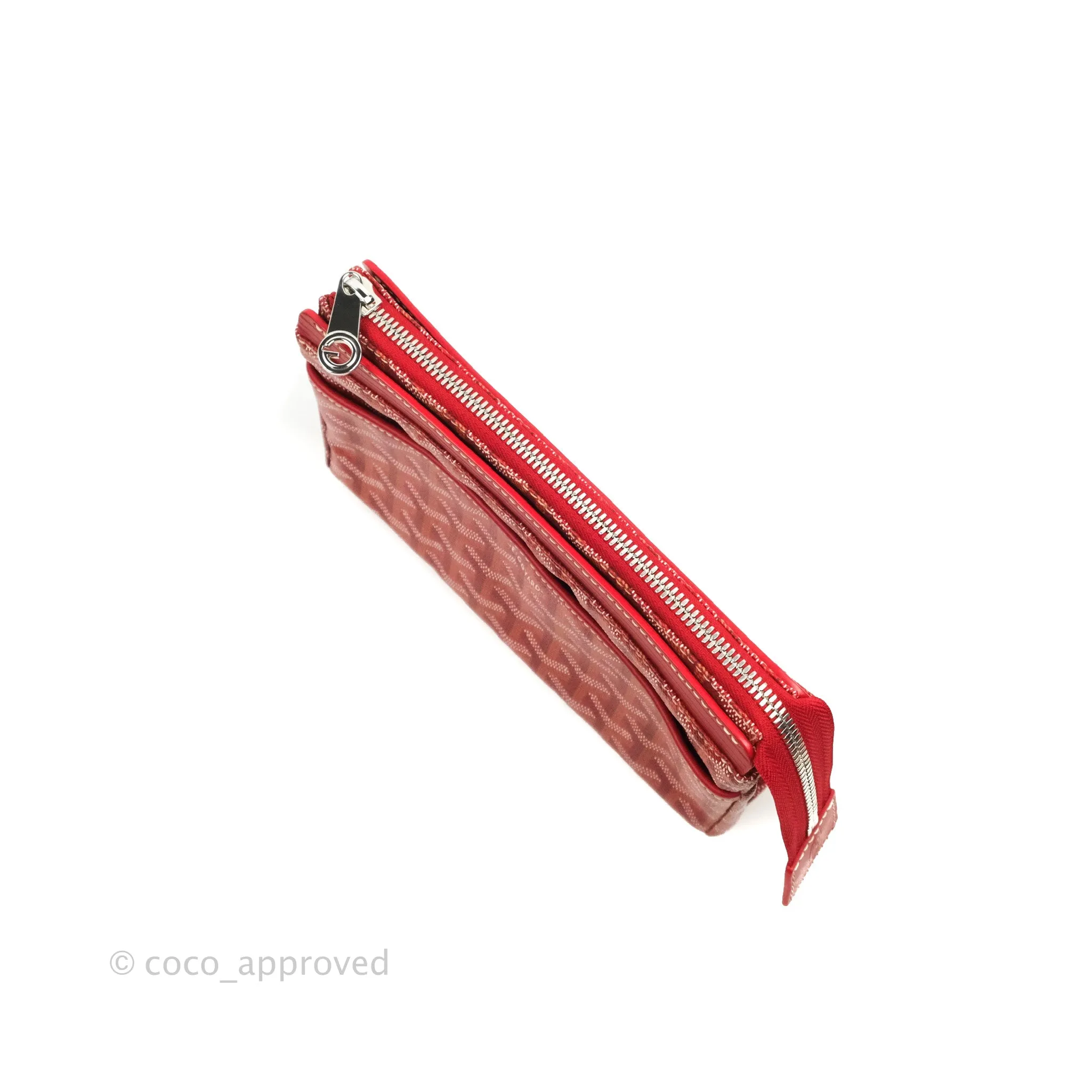 Goyard Goyardine Miroir Toiletry Bag PM Red
