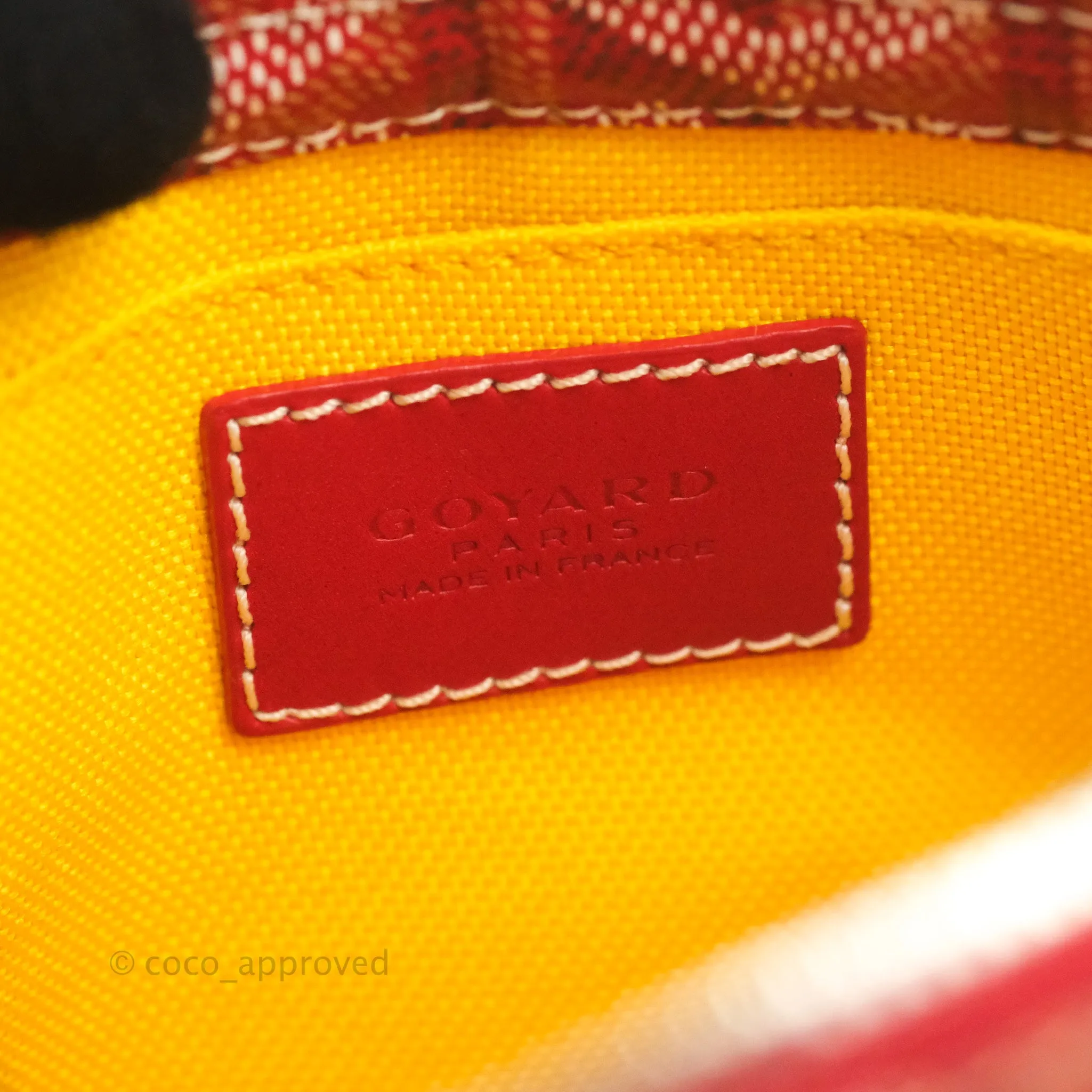 Goyard Goyardine Miroir Toiletry Bag PM Red