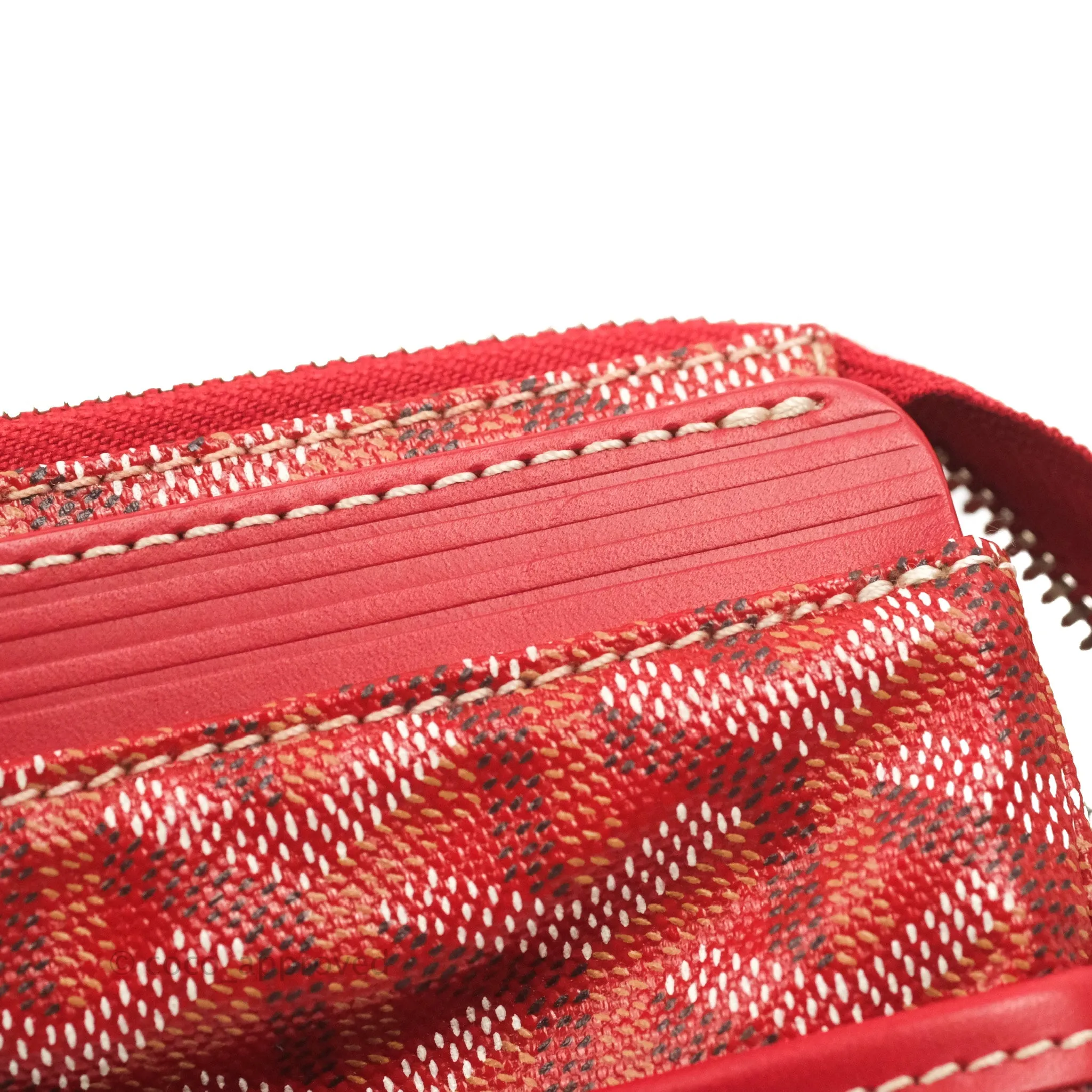 Goyard Goyardine Miroir Toiletry Bag PM Red