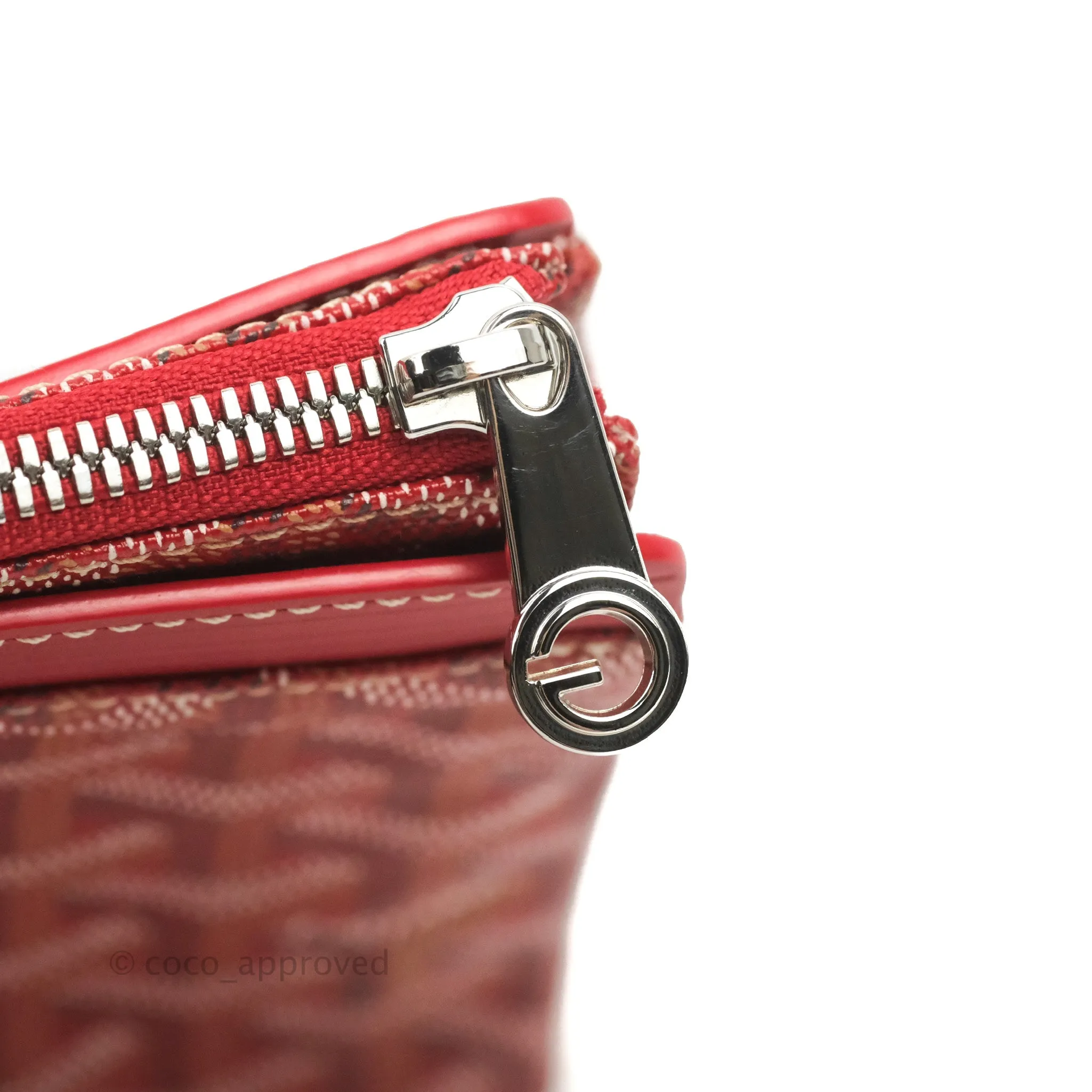 Goyard Goyardine Miroir Toiletry Bag PM Red