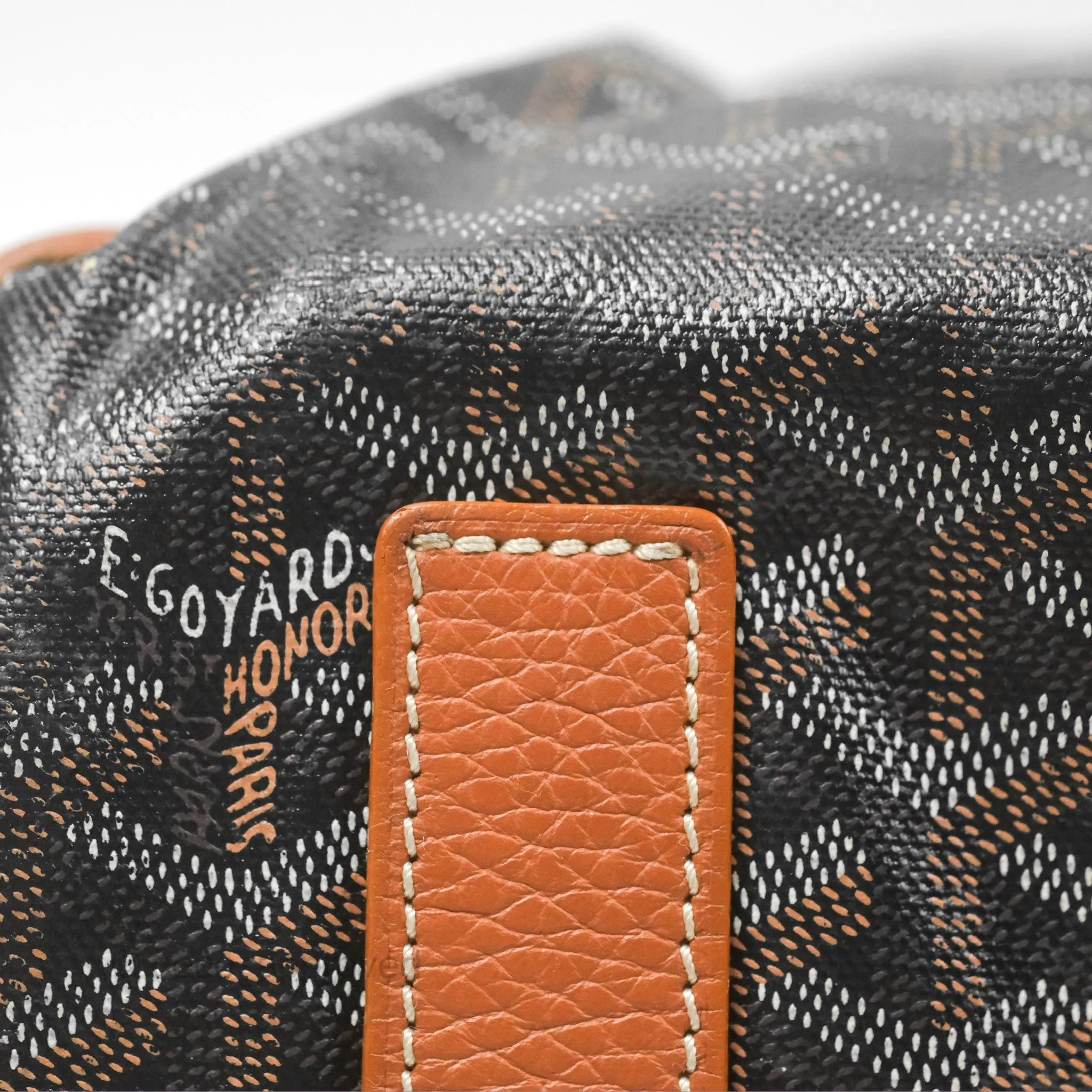 Goyard Hardy Pet Carrier PM Goyardine Canvas Black Tan