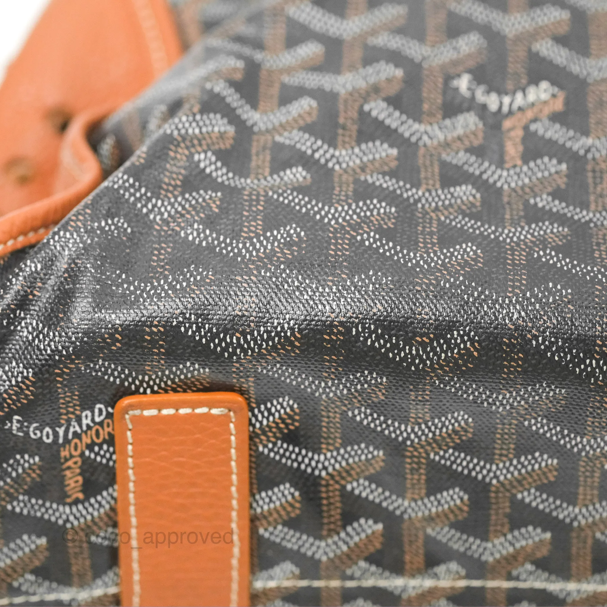 Goyard Hardy Pet Carrier PM Goyardine Canvas Black Tan