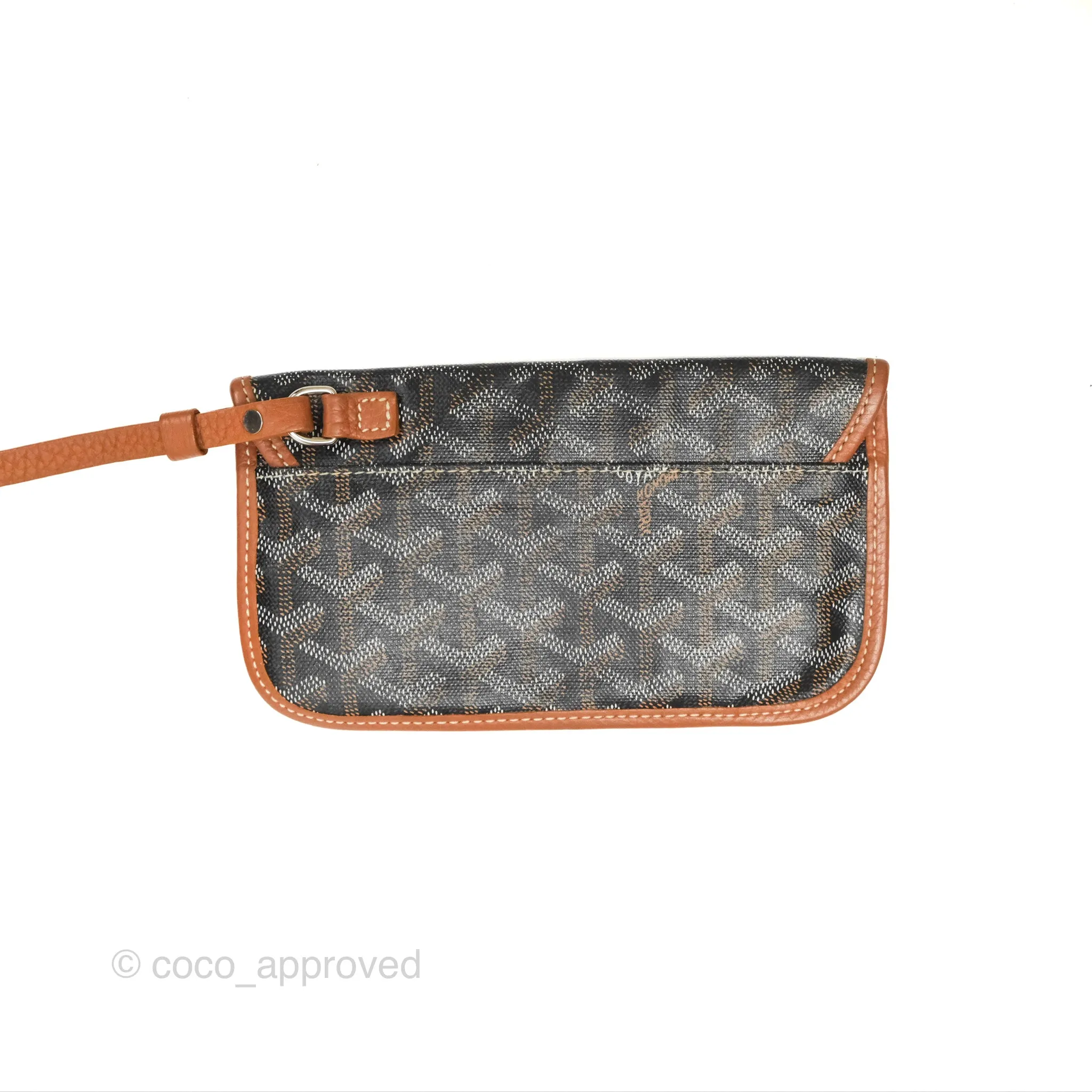 Goyard Hardy Pet Carrier PM Goyardine Canvas Black Tan