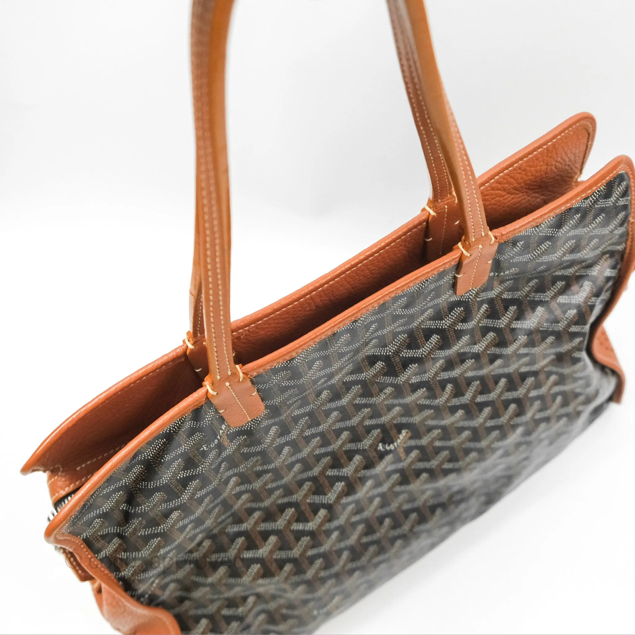 Goyard Hardy Pet Carrier PM Goyardine Canvas Black Tan