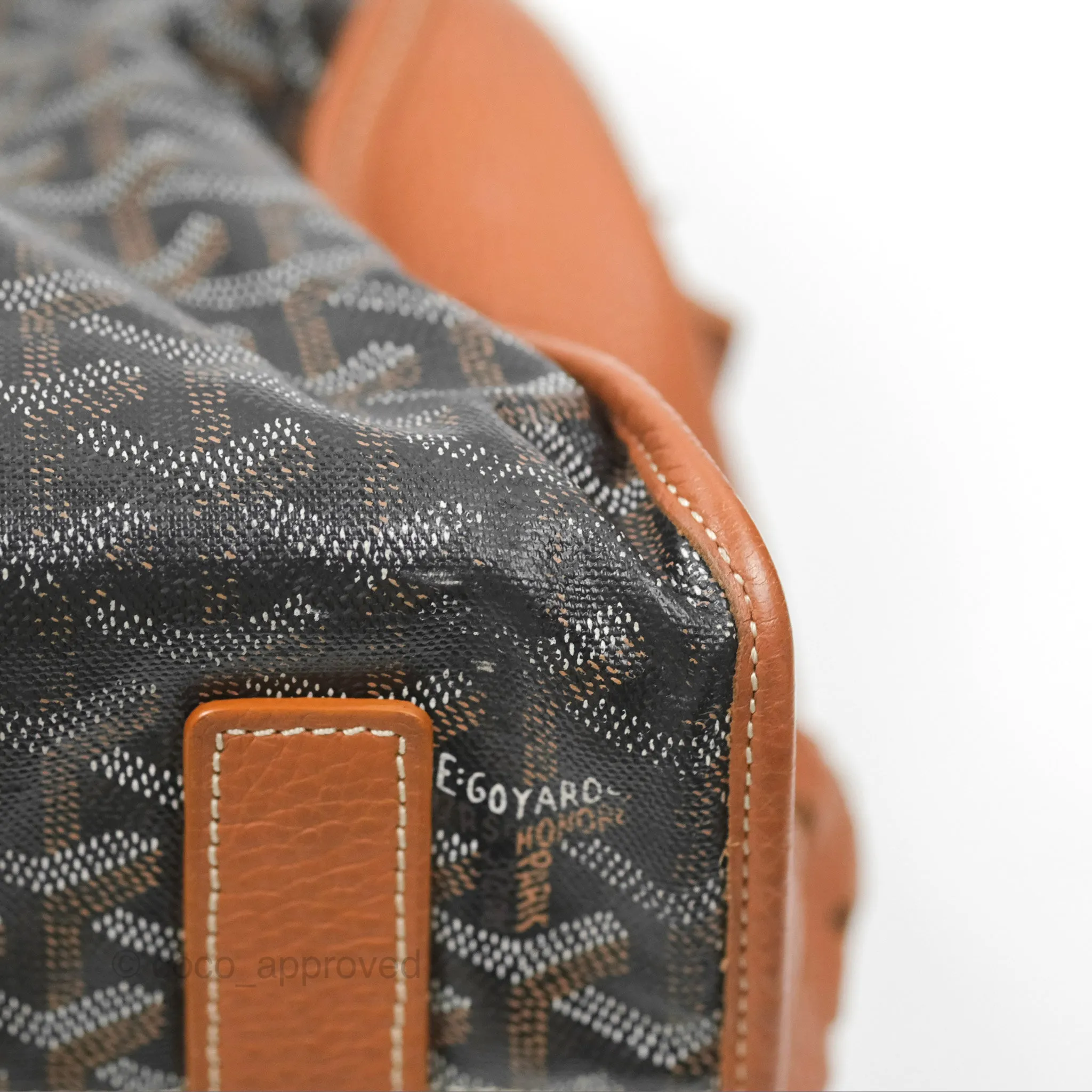 Goyard Hardy Pet Carrier PM Goyardine Canvas Black Tan