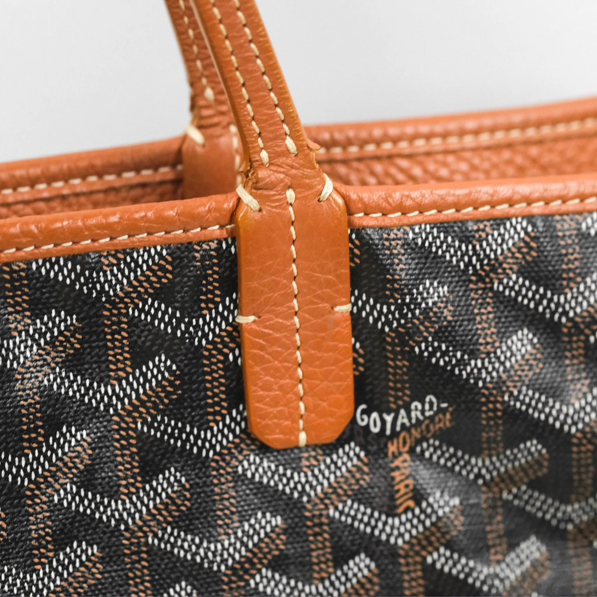 Goyard Hardy Pet Carrier PM Goyardine Canvas Black Tan