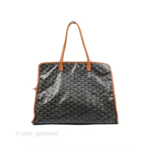 Goyard Hardy Pet Carrier PM Goyardine Canvas Black Tan