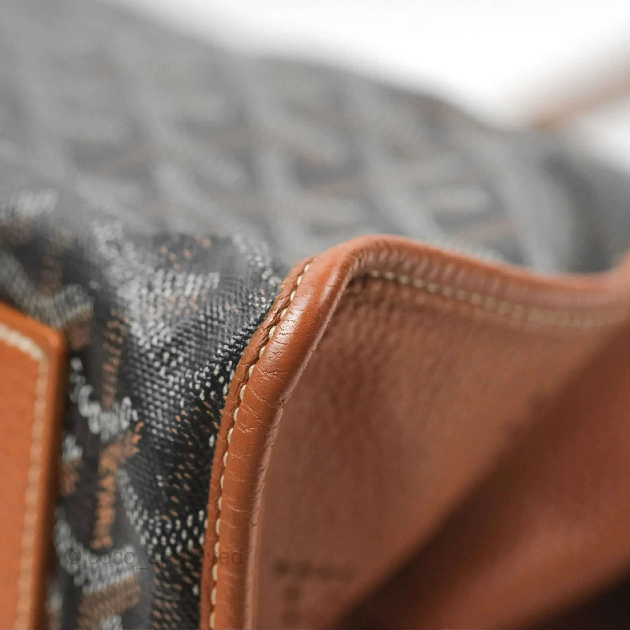 Goyard Hardy Pet Carrier PM Goyardine Canvas Black Tan
