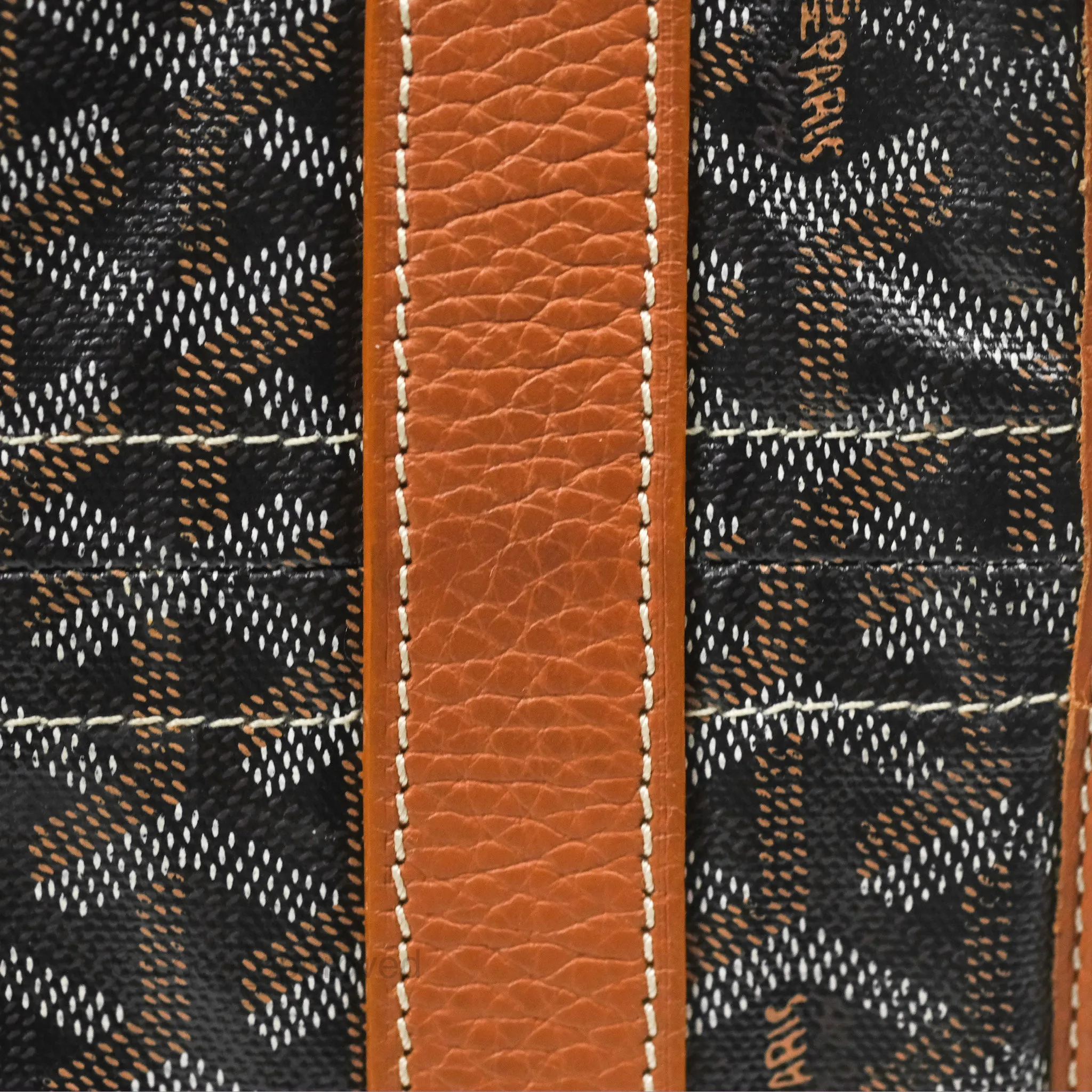 Goyard Hardy Pet Carrier PM Goyardine Canvas Black Tan