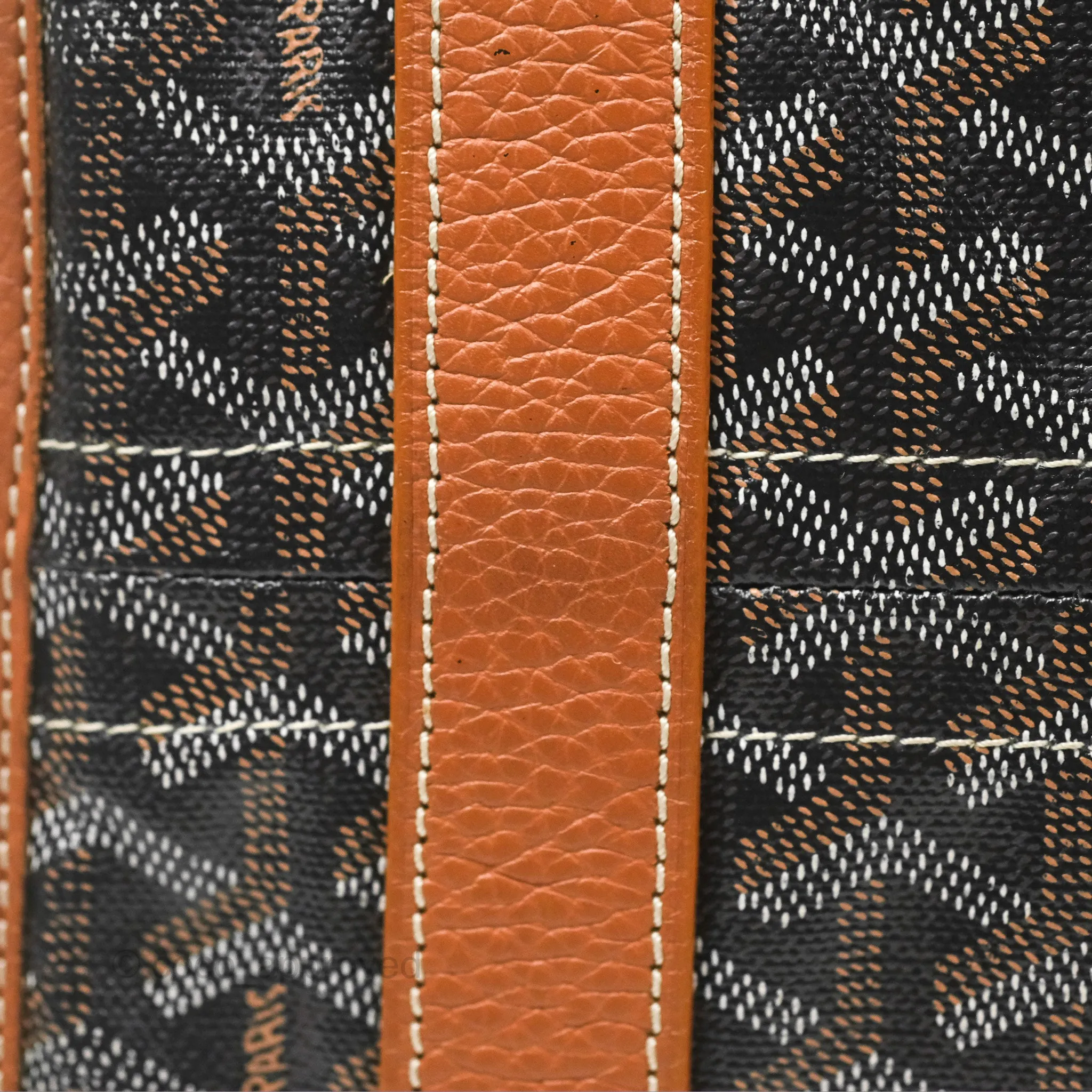 Goyard Hardy Pet Carrier PM Goyardine Canvas Black Tan