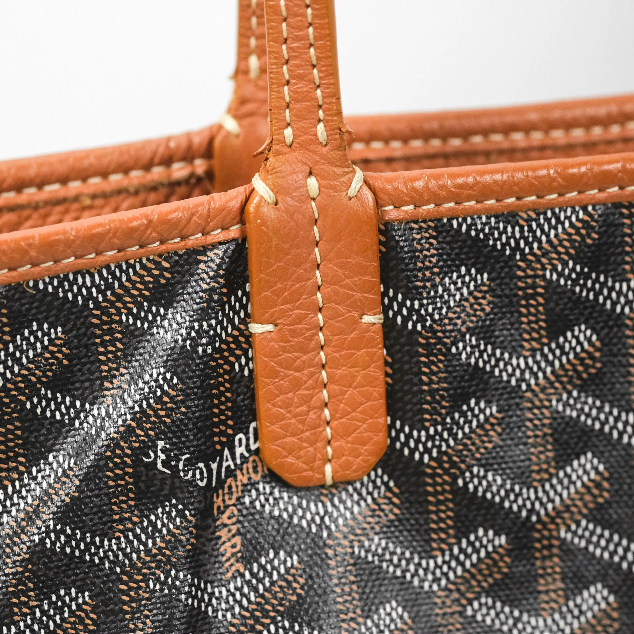 Goyard Hardy Pet Carrier PM Goyardine Canvas Black Tan