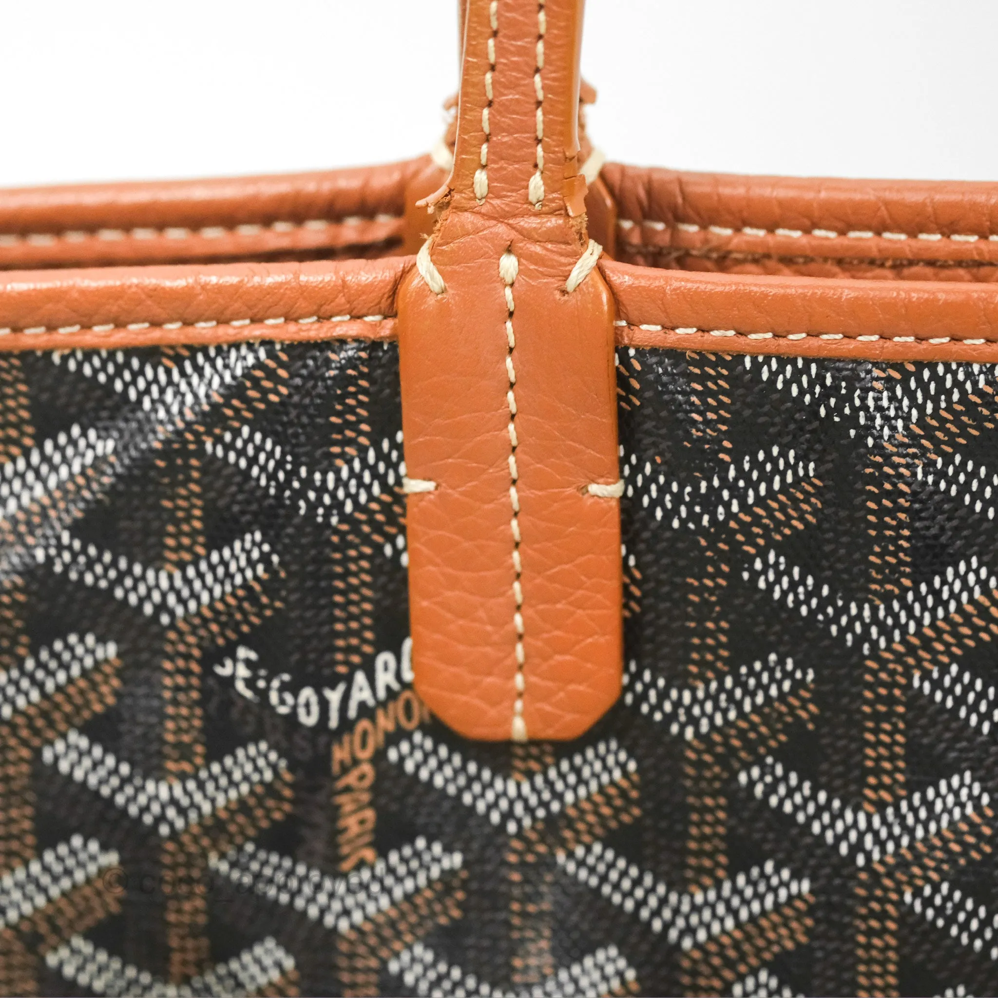 Goyard Hardy Pet Carrier PM Goyardine Canvas Black Tan