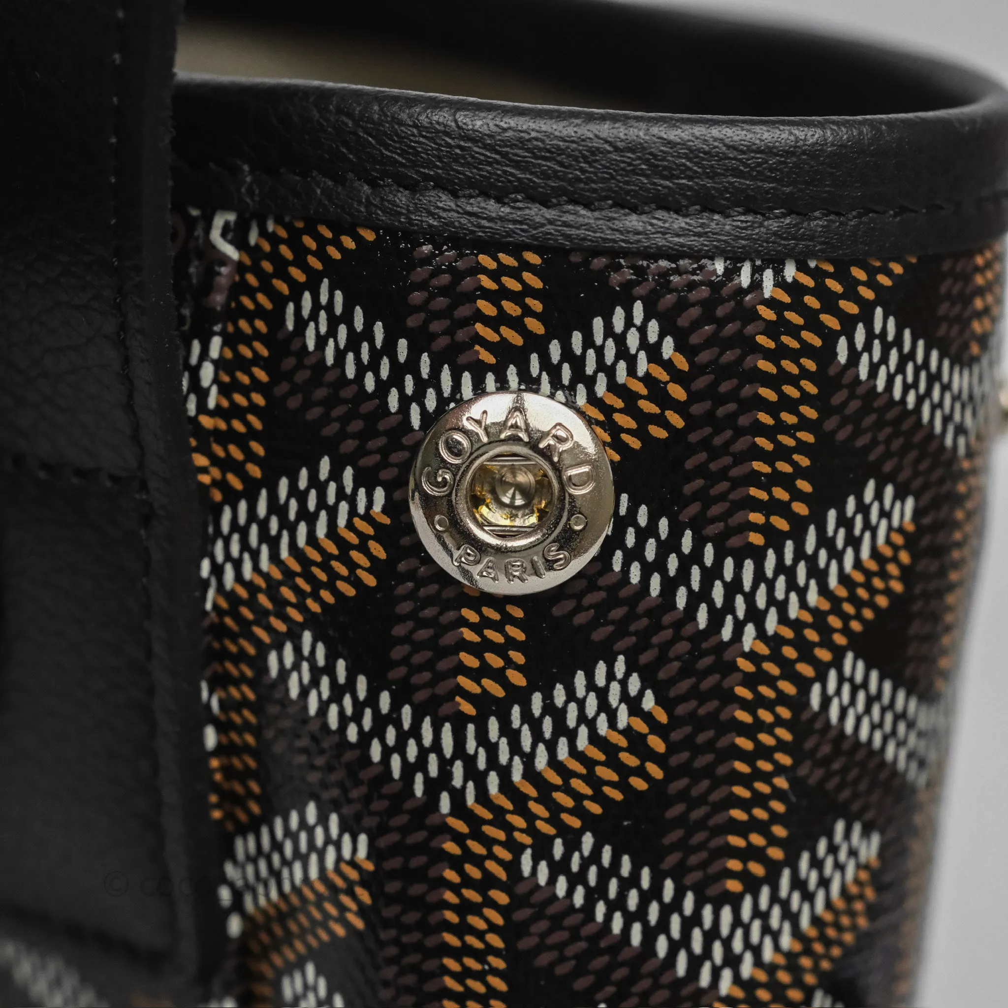 Goyard Mini Alpin Backpack Black Goyardine Calfskin