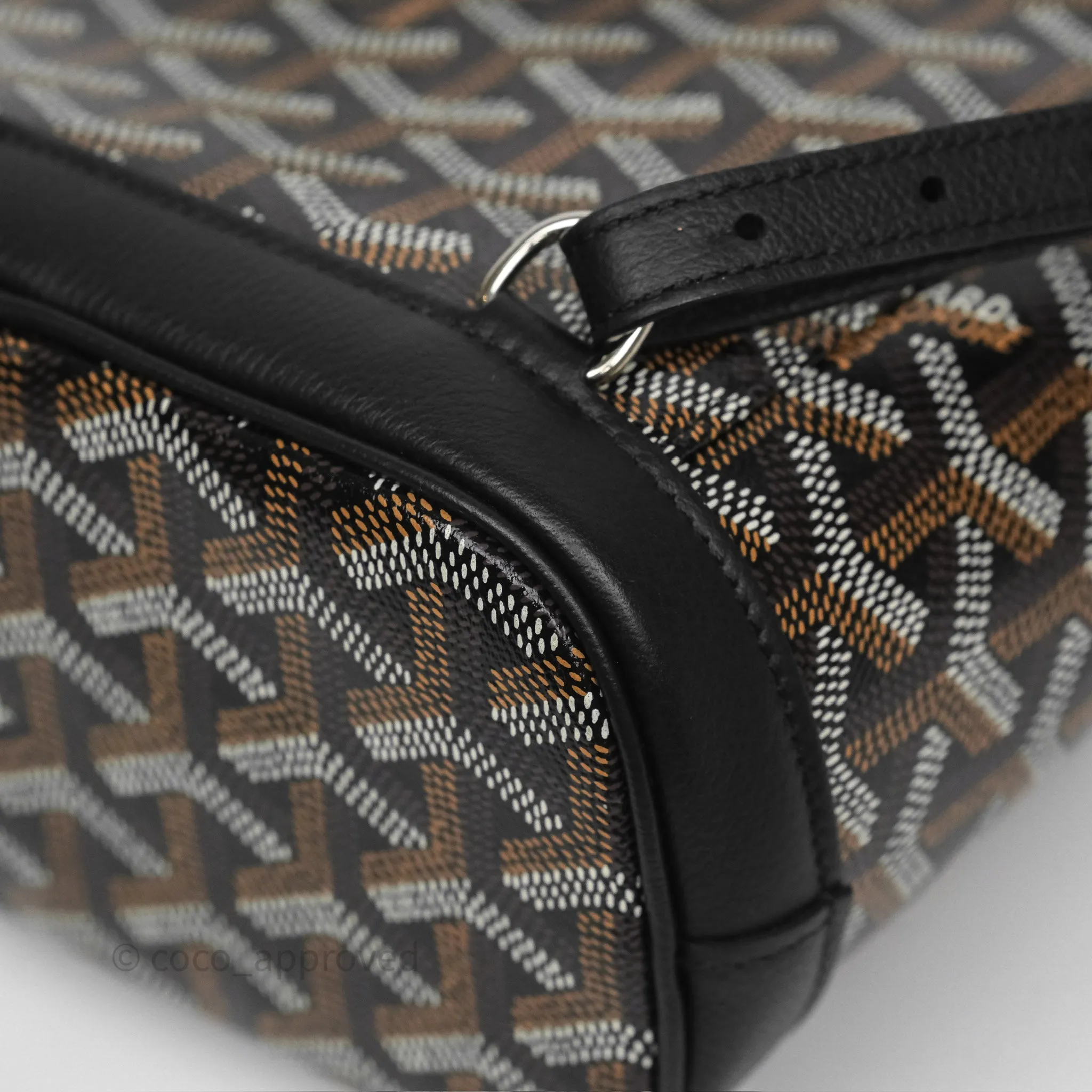Goyard Mini Alpin Backpack Black Goyardine Calfskin
