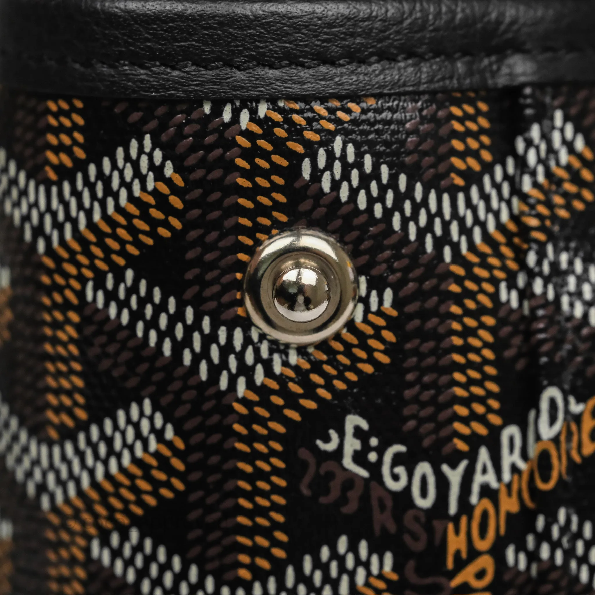 Goyard Mini Alpin Backpack Black Goyardine Calfskin