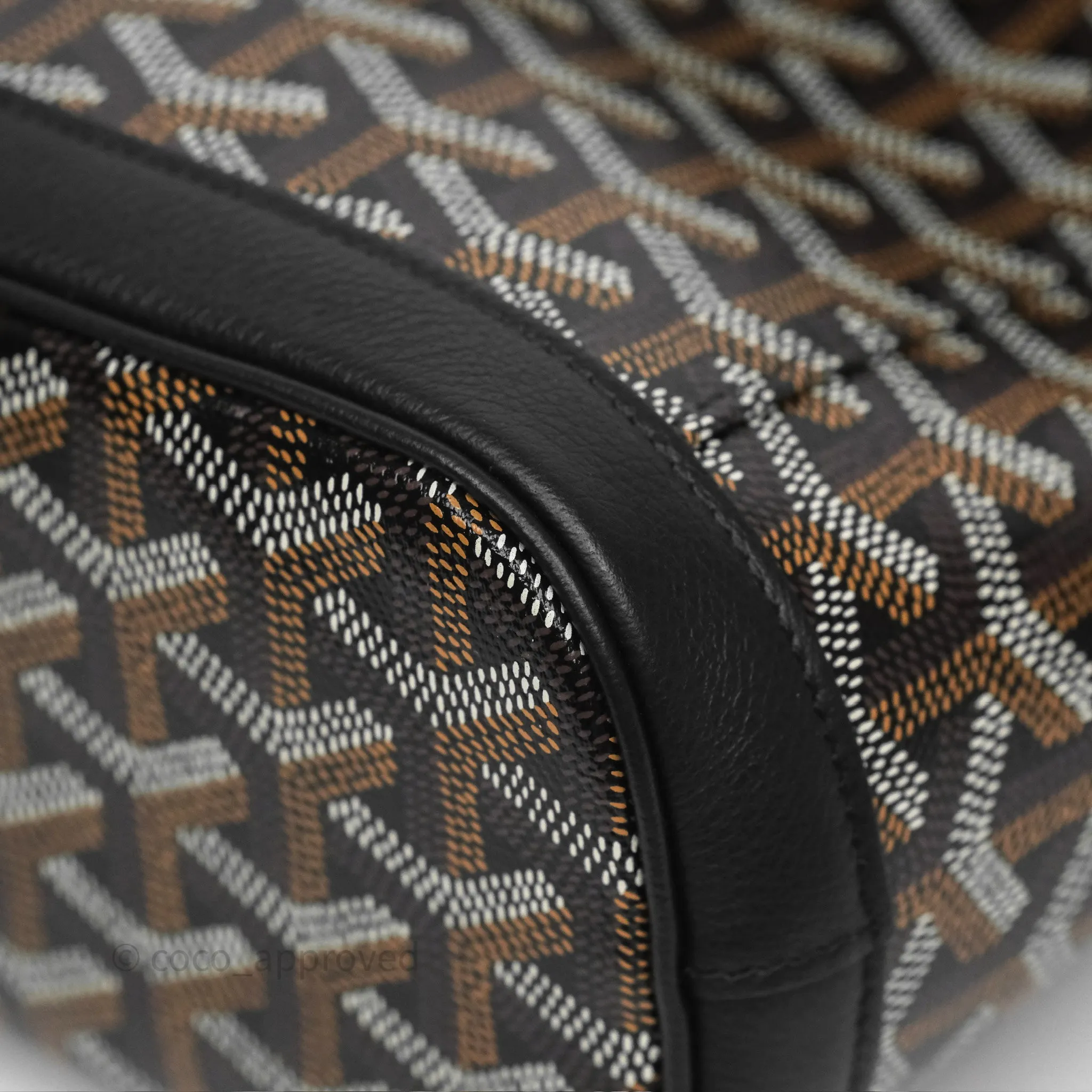 Goyard Mini Alpin Backpack Black Goyardine Calfskin