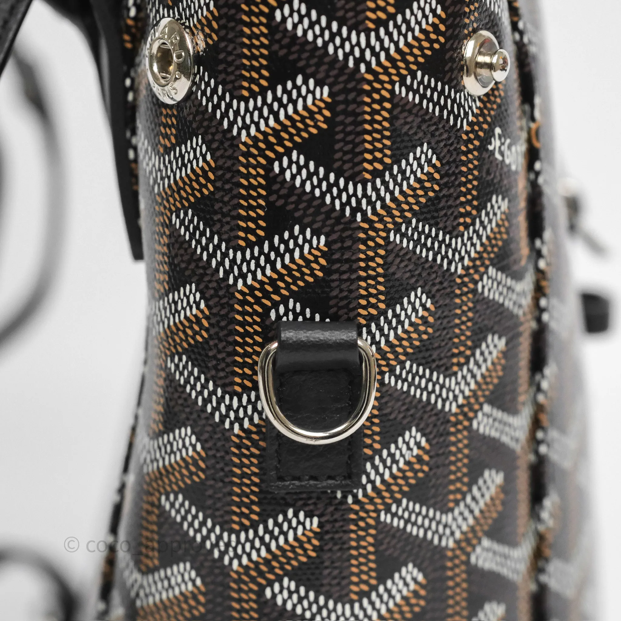 Goyard Mini Alpin Backpack Black Goyardine Calfskin