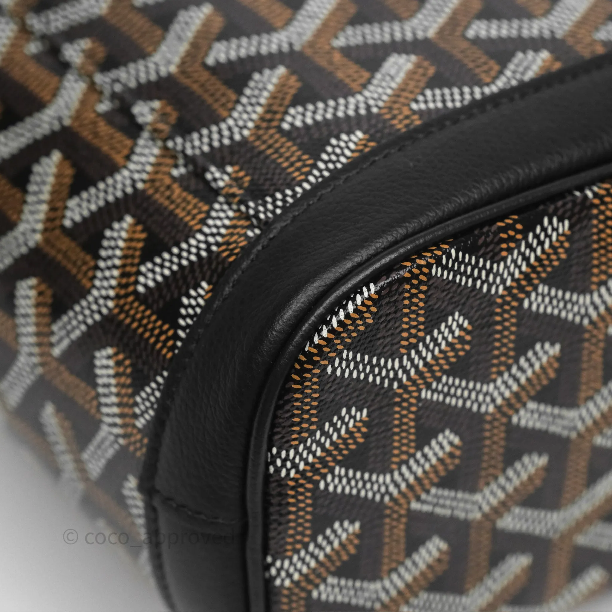Goyard Mini Alpin Backpack Black Goyardine Calfskin