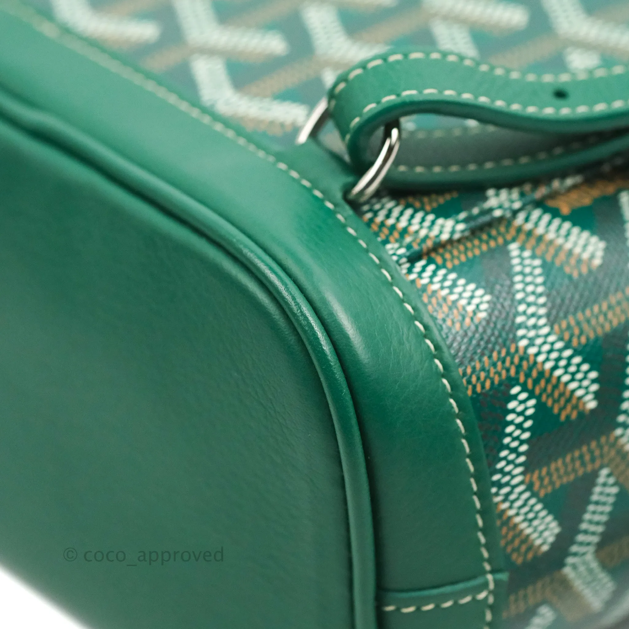 Goyard Mini Alpin Backpack Green Goyardine Calfskin