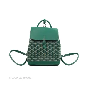 Goyard Mini Alpin Backpack Green Goyardine Calfskin