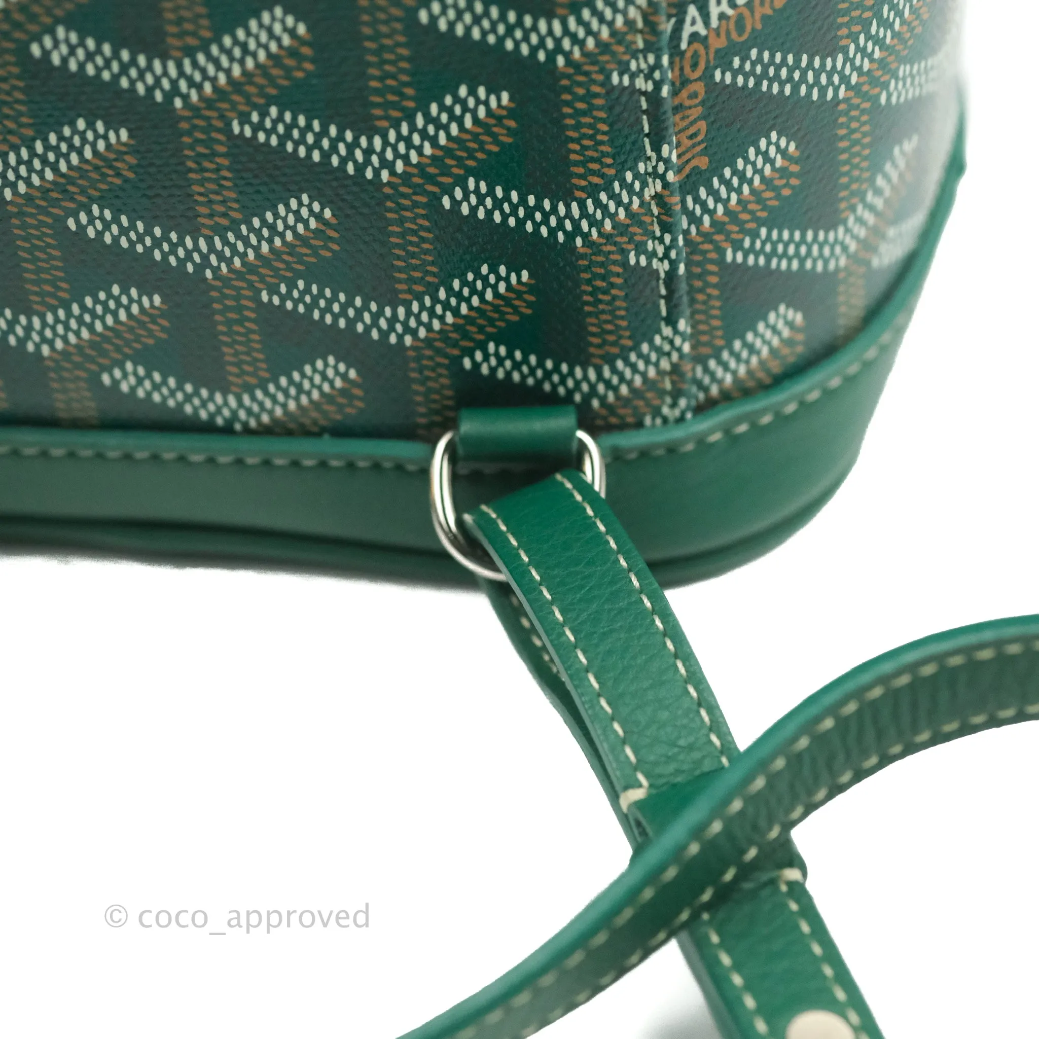 Goyard Mini Alpin Backpack Green Goyardine Calfskin
