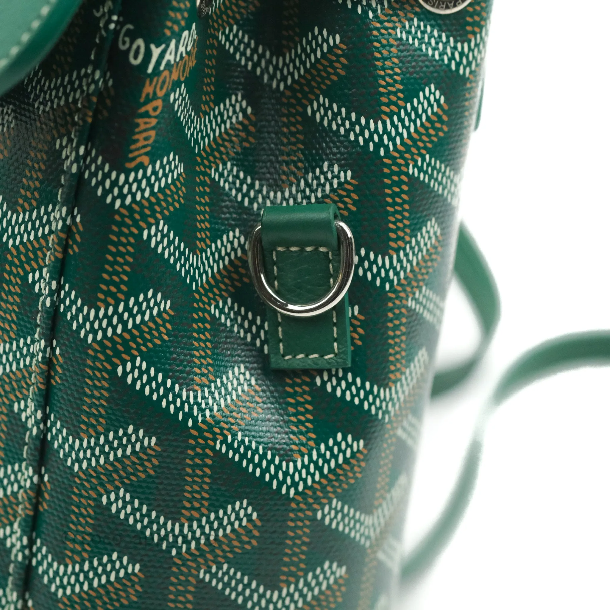 Goyard Mini Alpin Backpack Green Goyardine Calfskin