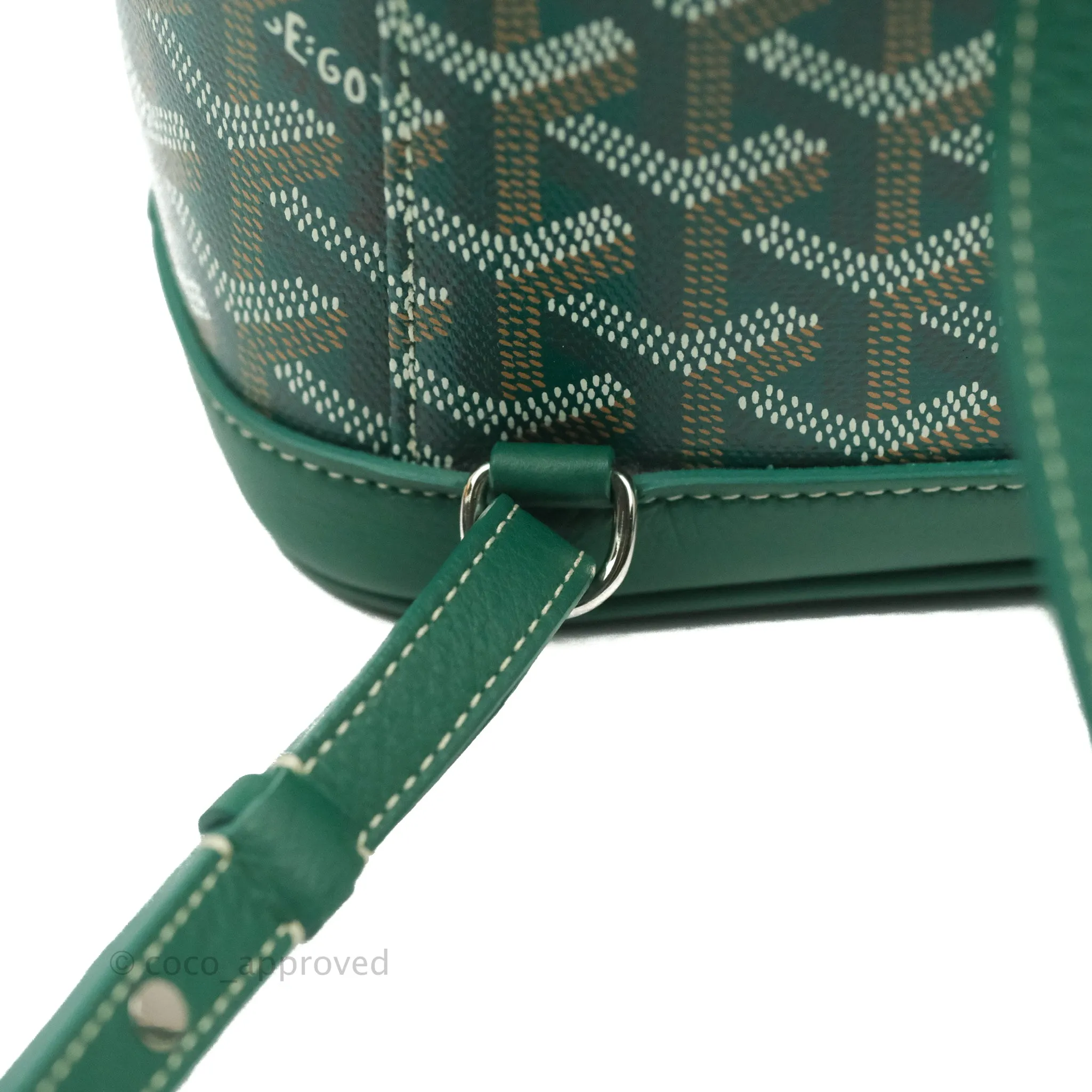 Goyard Mini Alpin Backpack Green Goyardine Calfskin