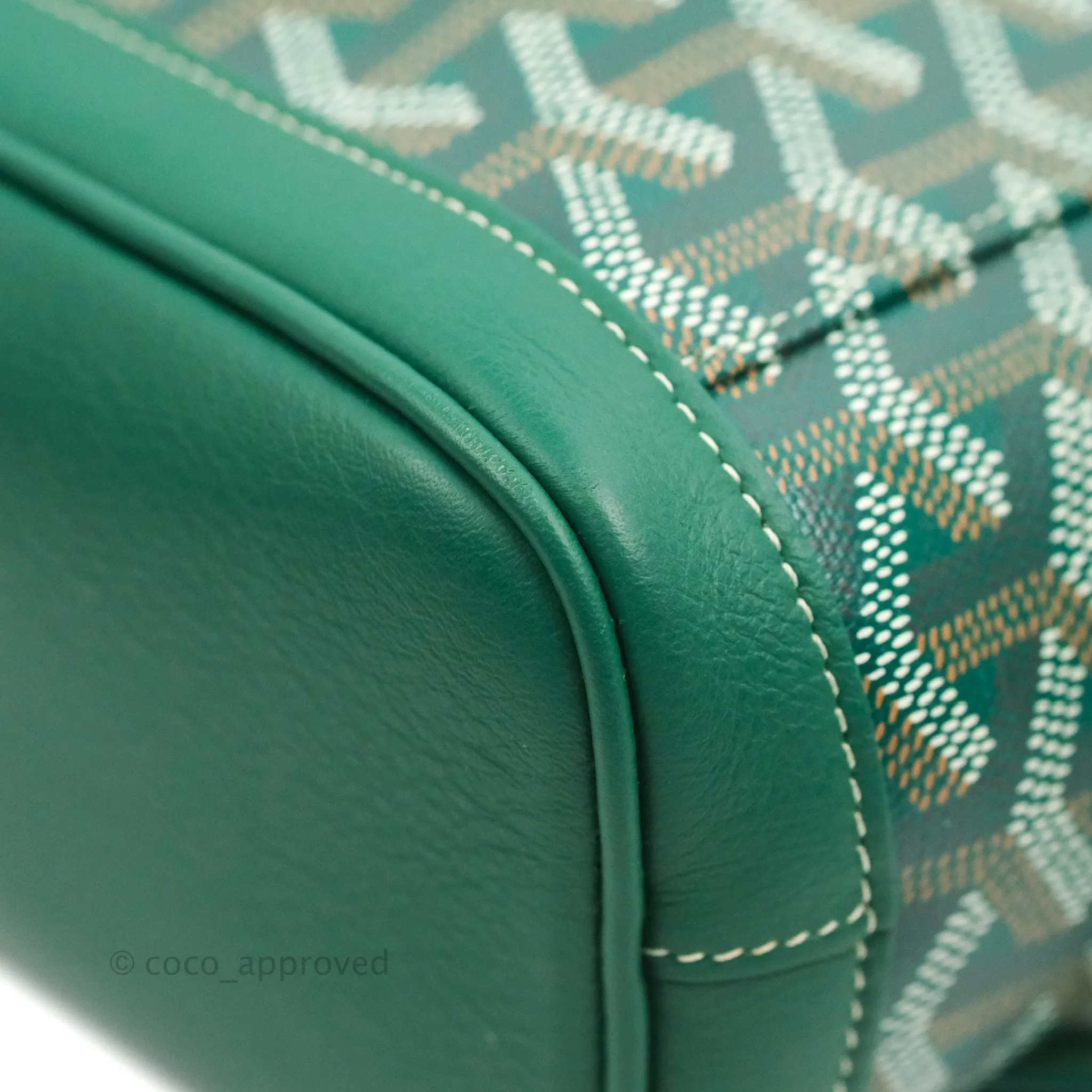 Goyard Mini Alpin Backpack Green Goyardine Calfskin