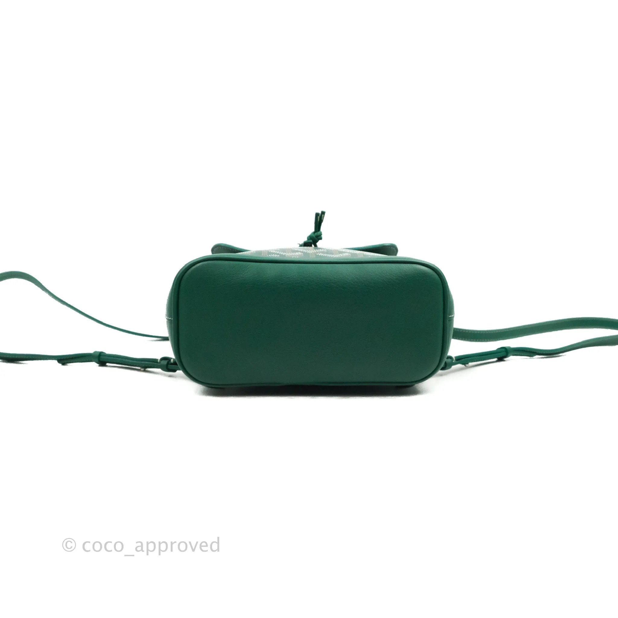 Goyard Mini Alpin Backpack Green Goyardine Calfskin