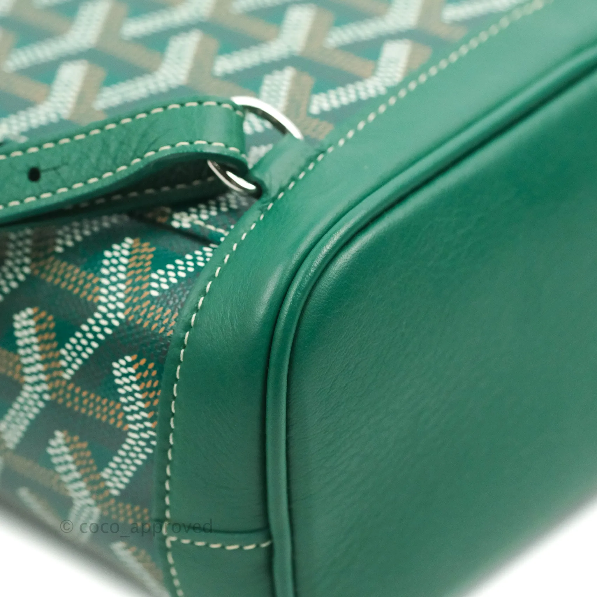 Goyard Mini Alpin Backpack Green Goyardine Calfskin