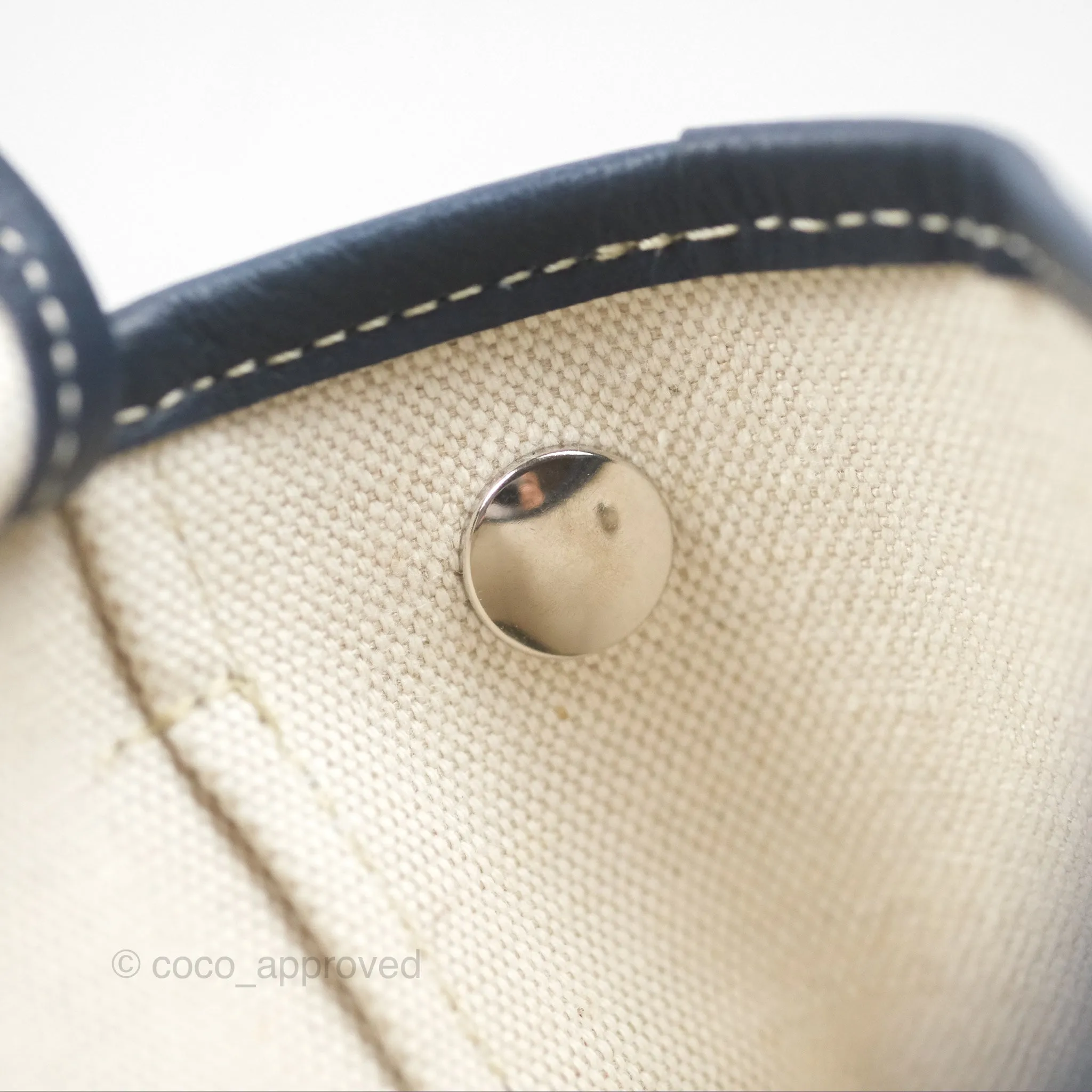 Goyard Mini Alpin Backpack Navy Blue Goyardine Calfskin