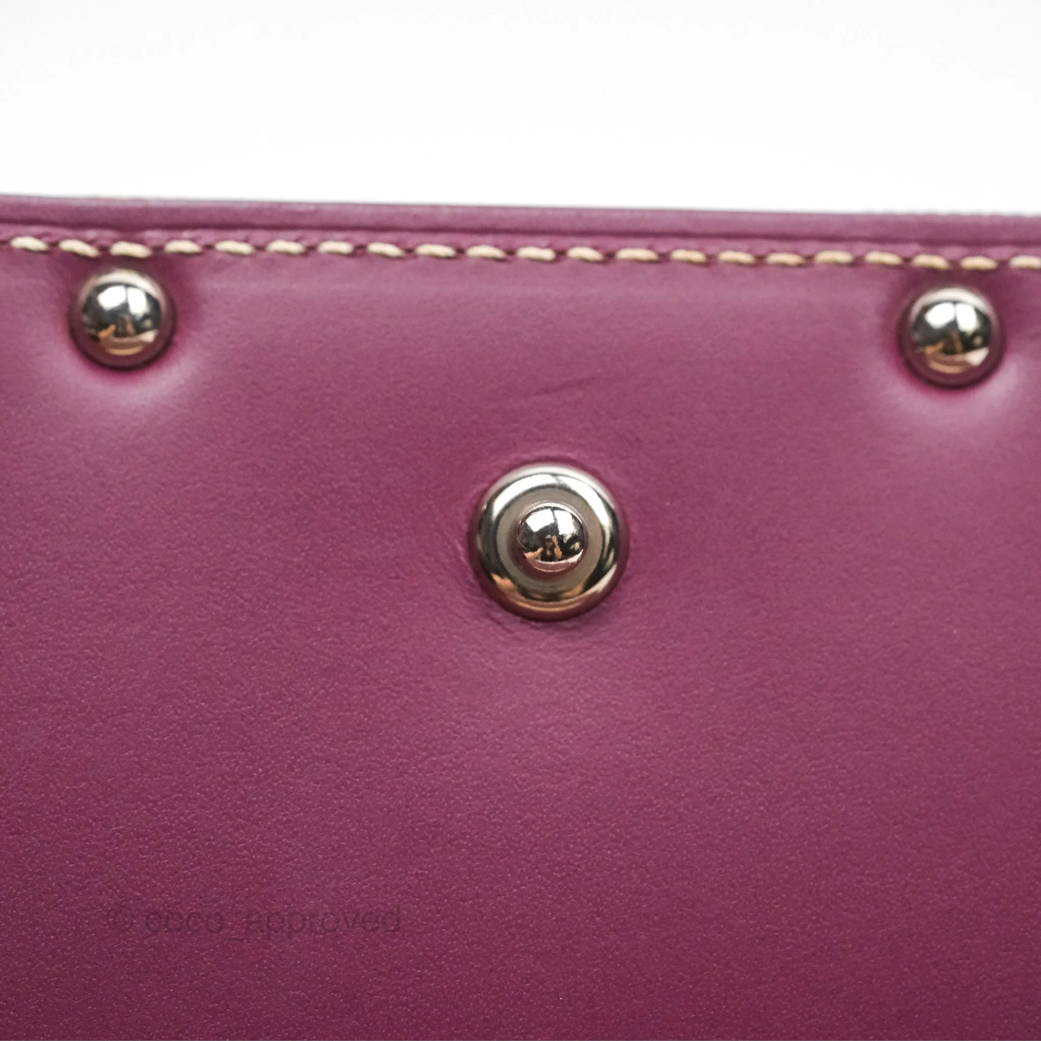Goyard Monte-Carlo Bois Clutch Wine Red Goyardine Canvas