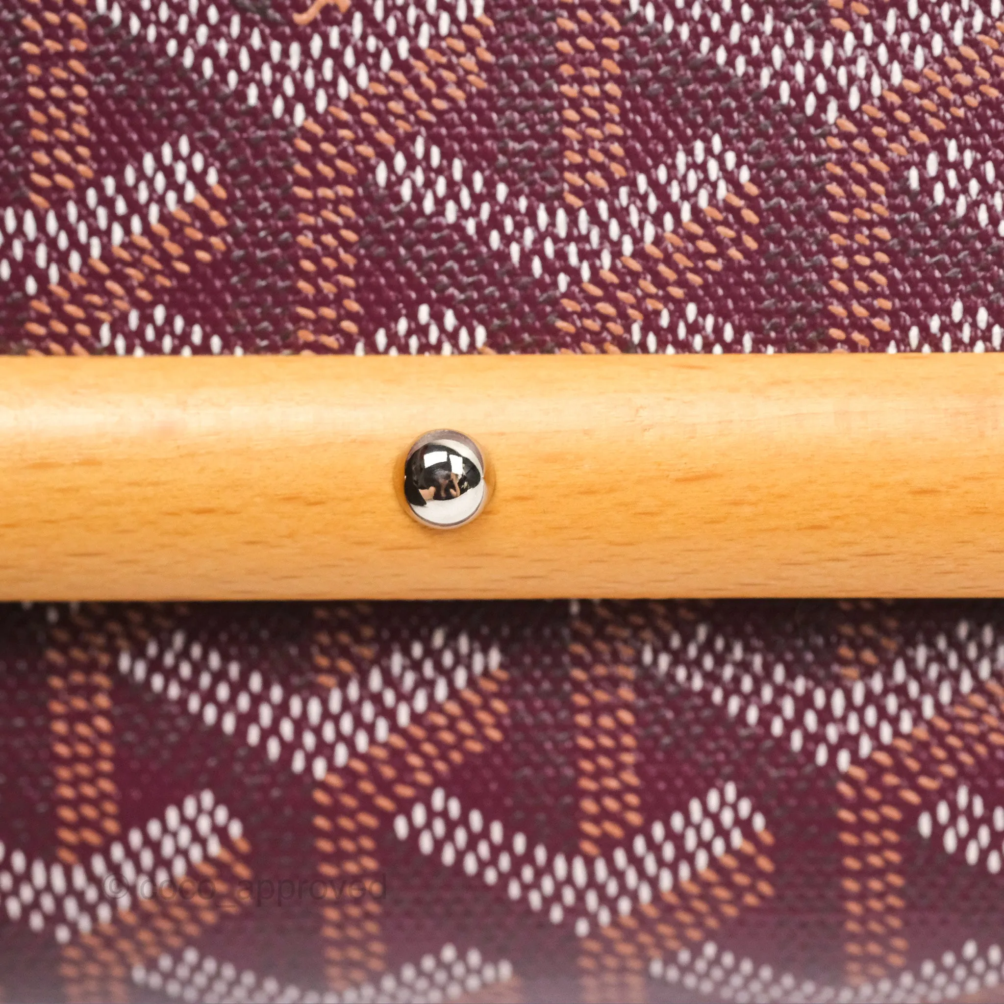 Goyard Monte-Carlo Bois Clutch Wine Red Goyardine Canvas