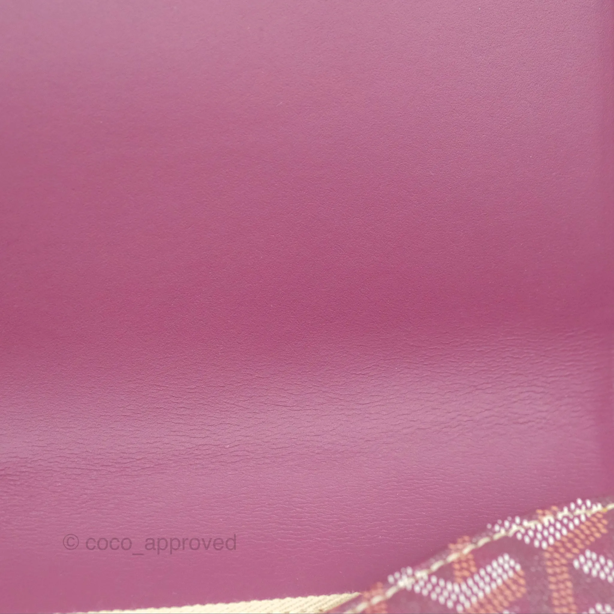 Goyard Monte-Carlo Bois Clutch Wine Red Goyardine Canvas