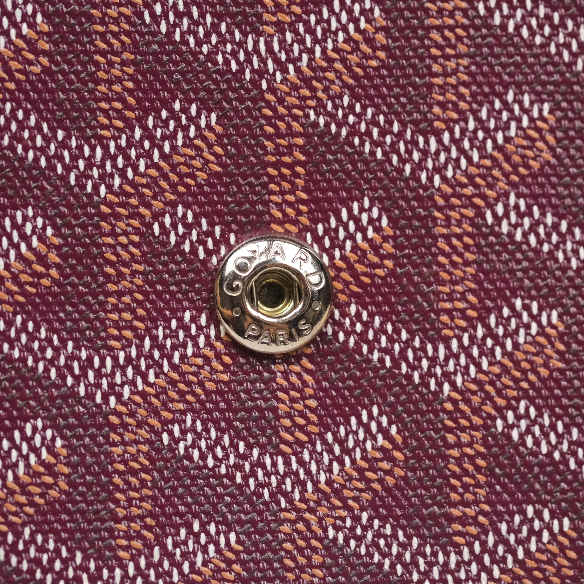 Goyard Monte-Carlo Bois Clutch Wine Red Goyardine Canvas