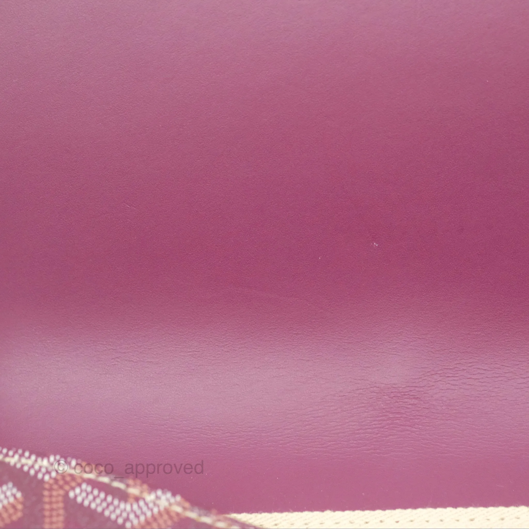 Goyard Monte-Carlo Bois Clutch Wine Red Goyardine Canvas