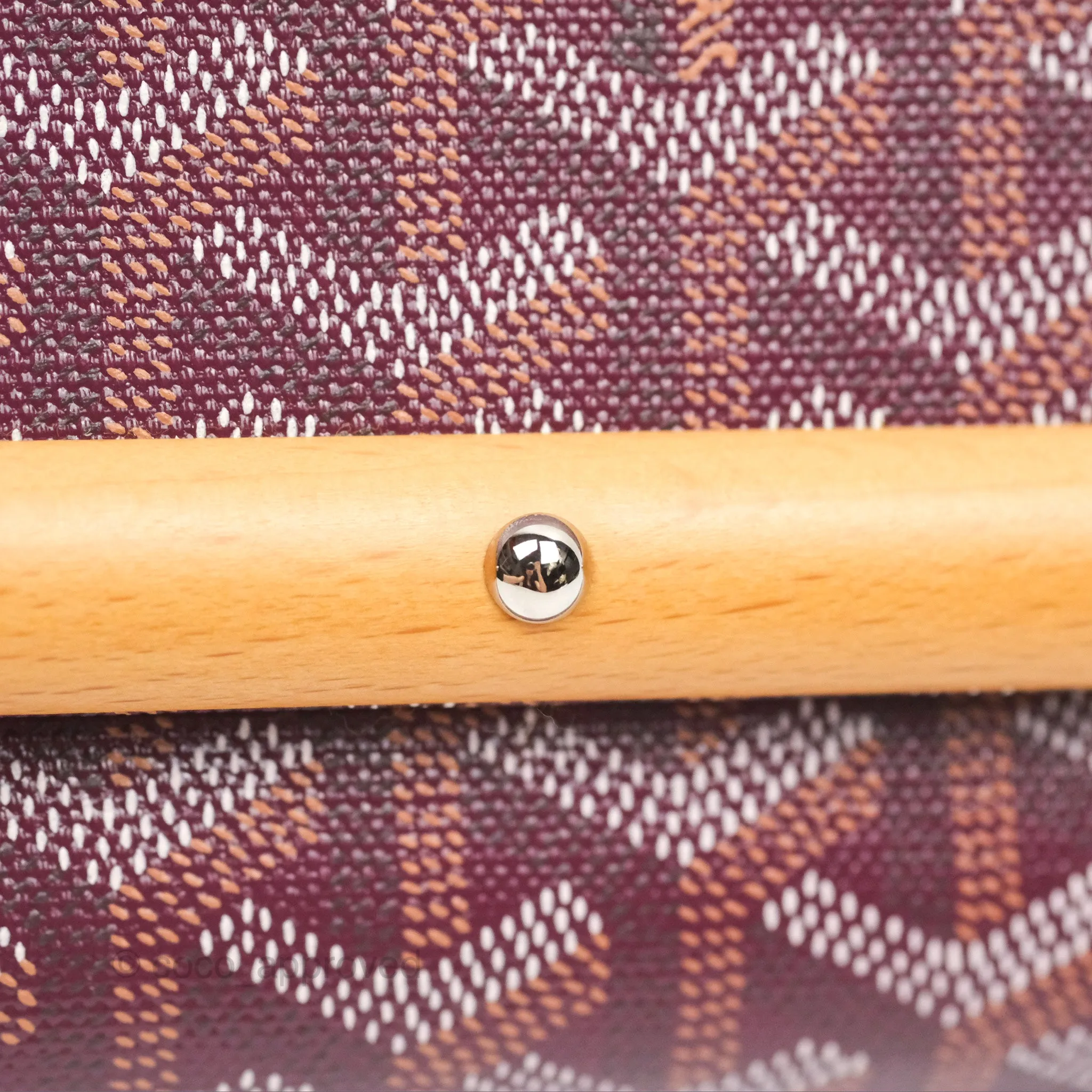Goyard Monte-Carlo Bois Clutch Wine Red Goyardine Canvas