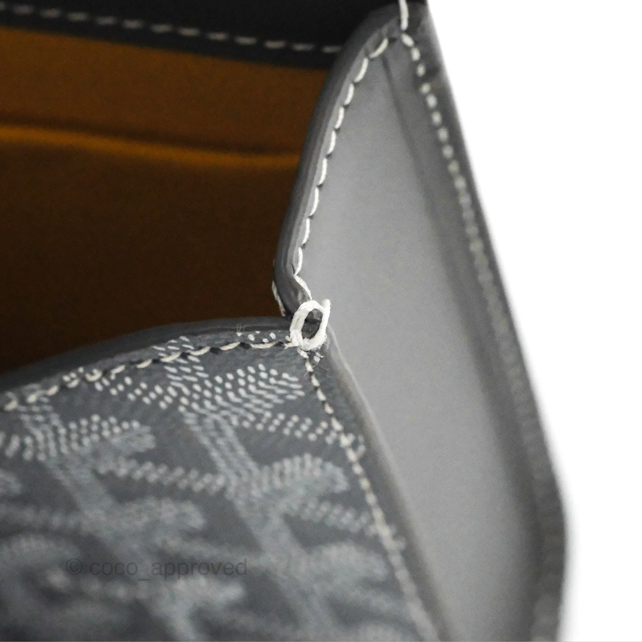 Goyard Monte-Carlo PM Clutch with Strap Grey Goyardine Canvas