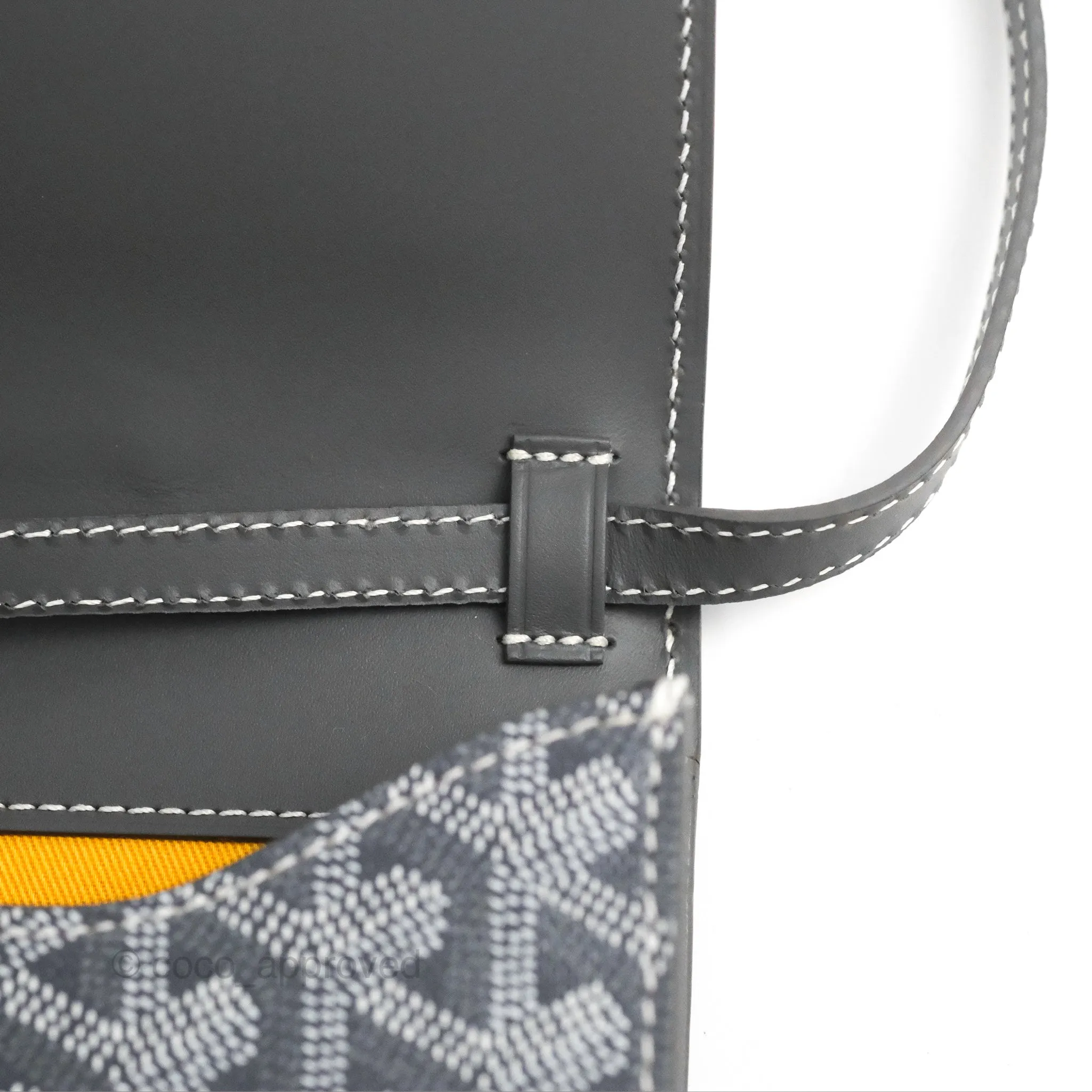 Goyard Monte-Carlo PM Clutch with Strap Grey Goyardine Canvas