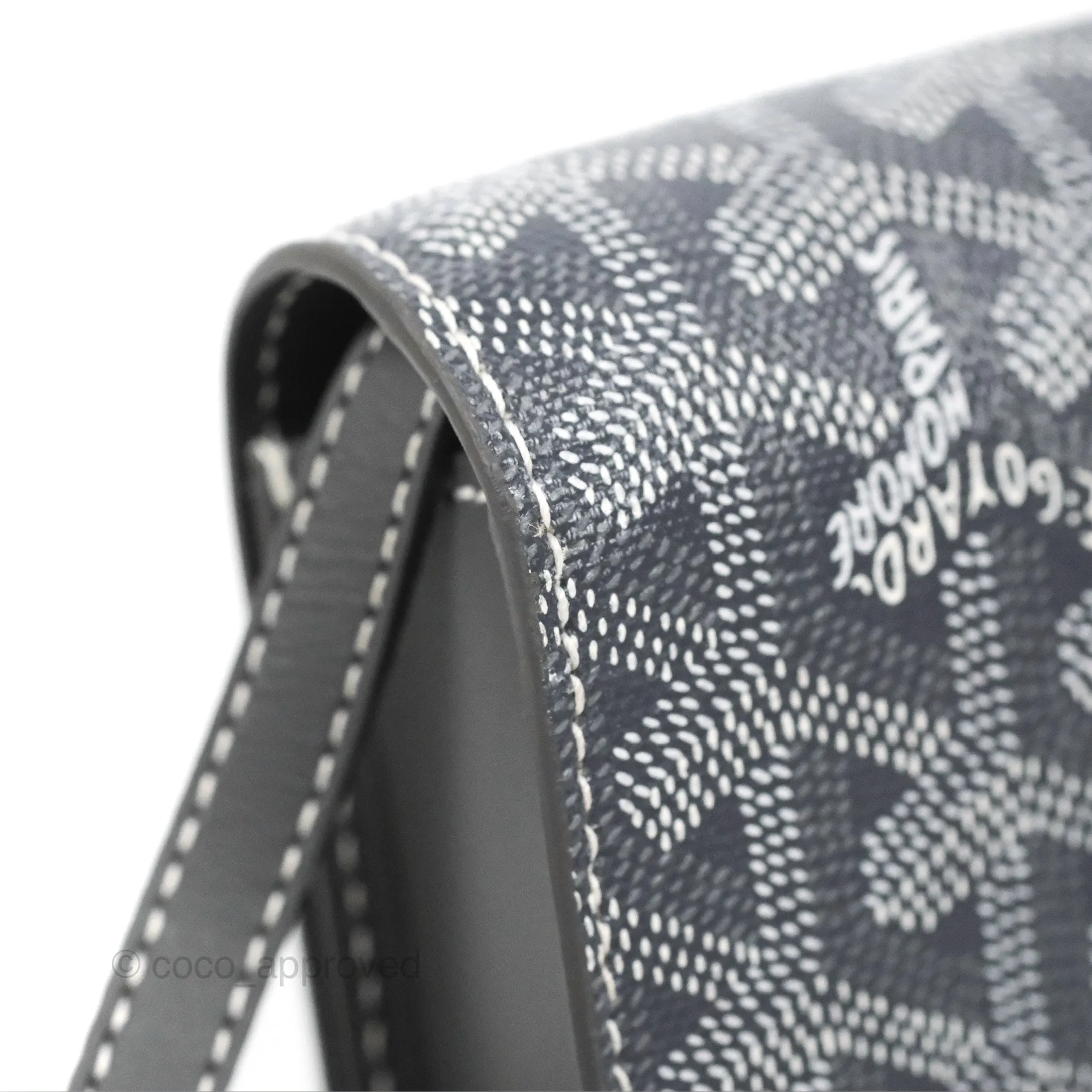 Goyard Monte-Carlo PM Clutch with Strap Grey Goyardine Canvas