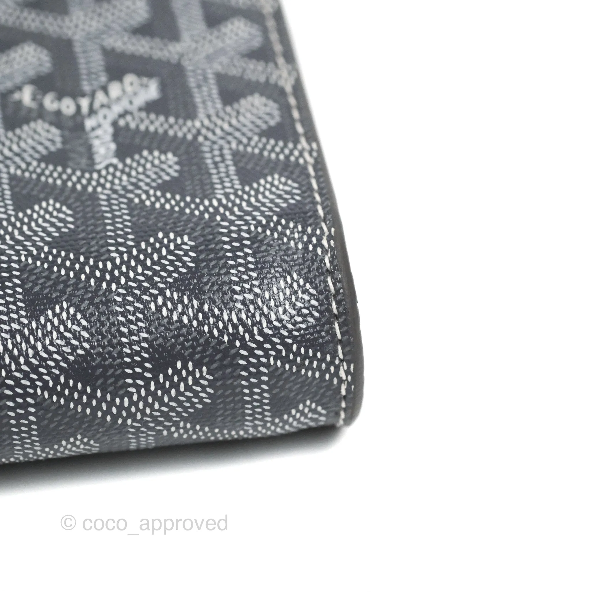 Goyard Monte-Carlo PM Clutch with Strap Grey Goyardine Canvas