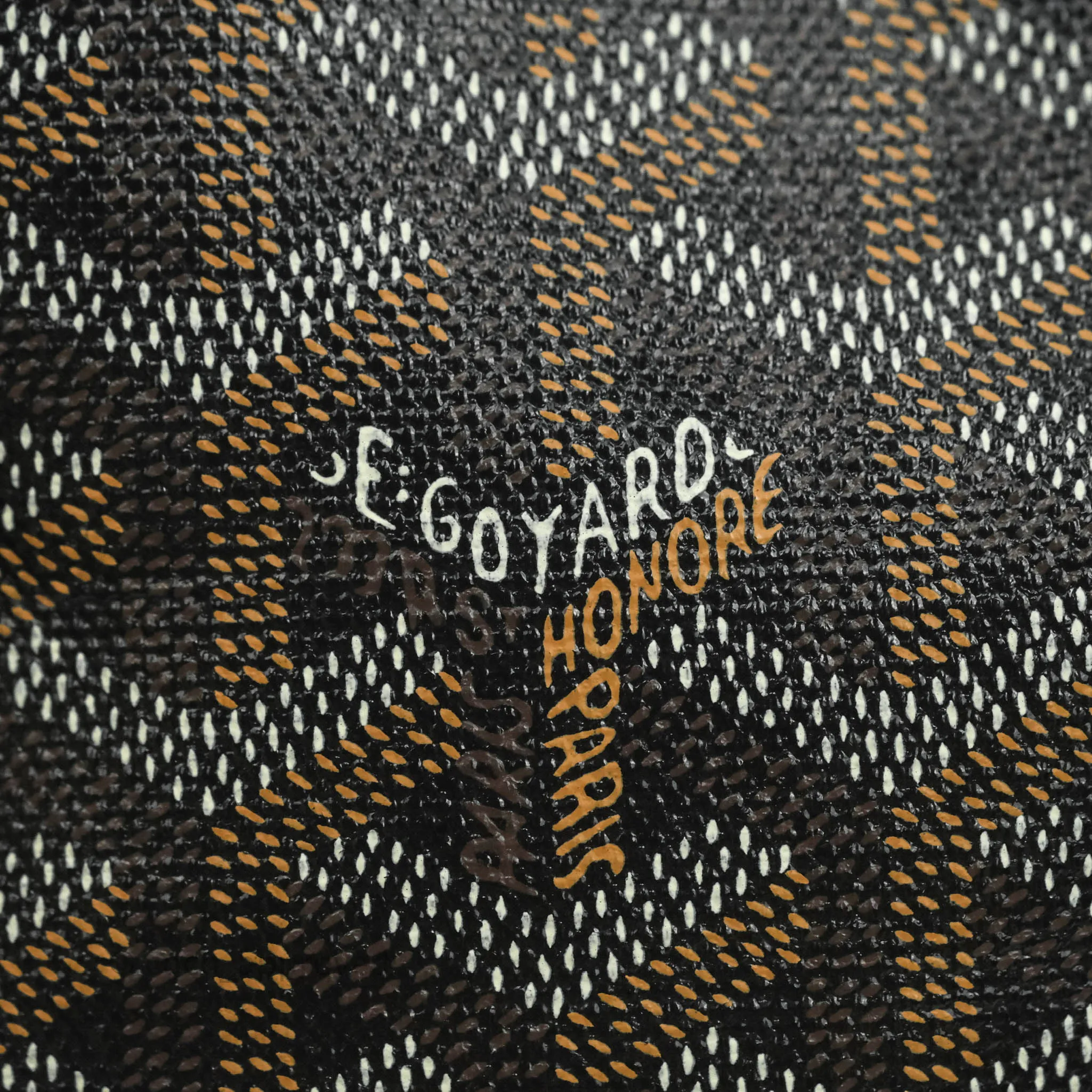 Goyard Petit Flot Black & Natural Drawstring Bucket Bag