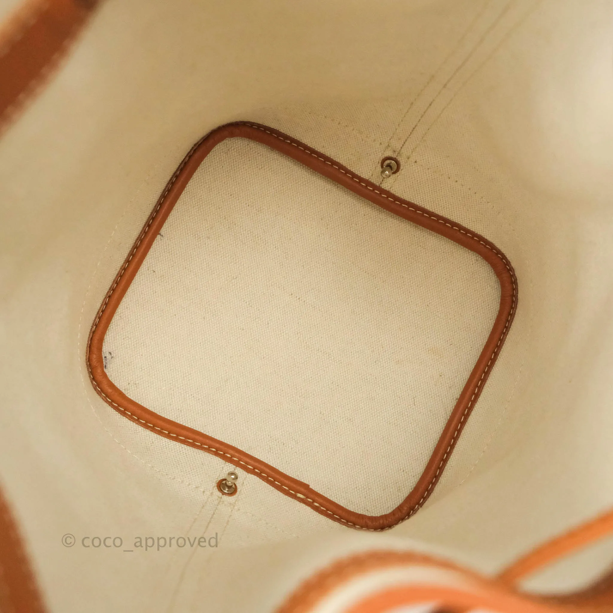Goyard Petit Flot Black & Natural Drawstring Bucket Bag