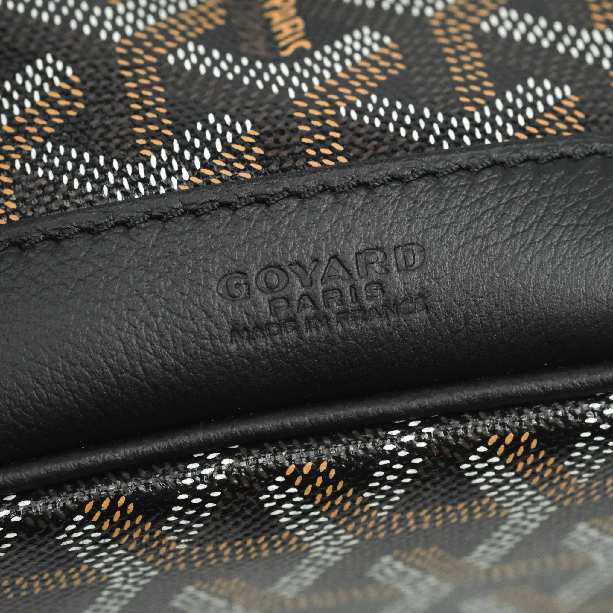 Goyard Petit Flot Black Drawstring Bucket Bag