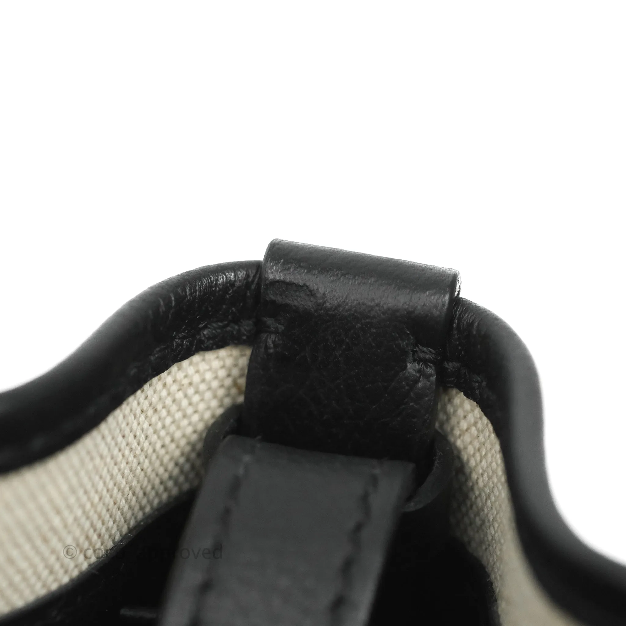 Goyard Petit Flot Black Drawstring Bucket Bag