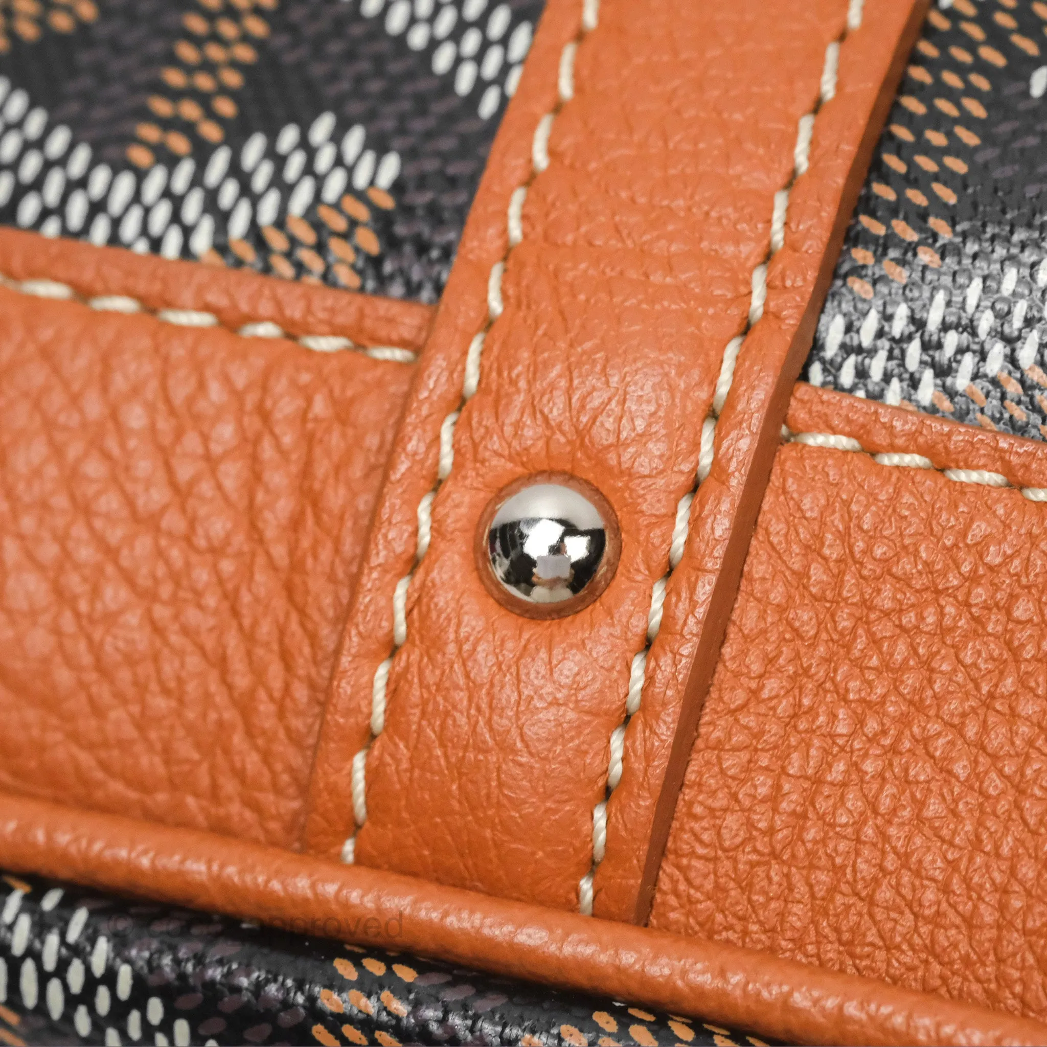 Goyard Petit Flot Bucket Bag Black & Tan Goyardine