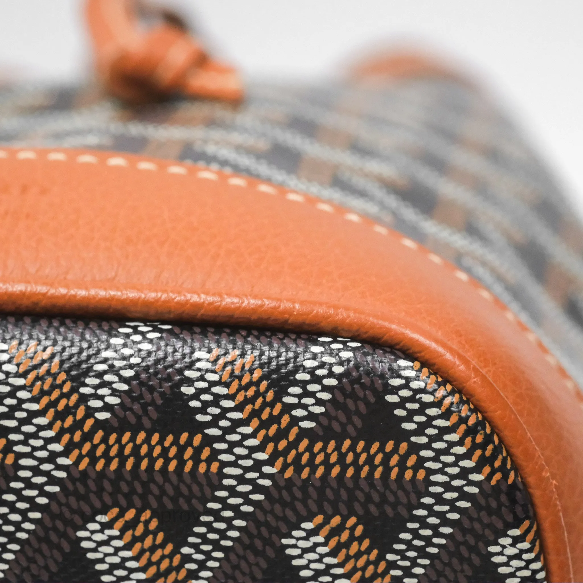 Goyard Petit Flot Bucket Bag Black & Tan Goyardine