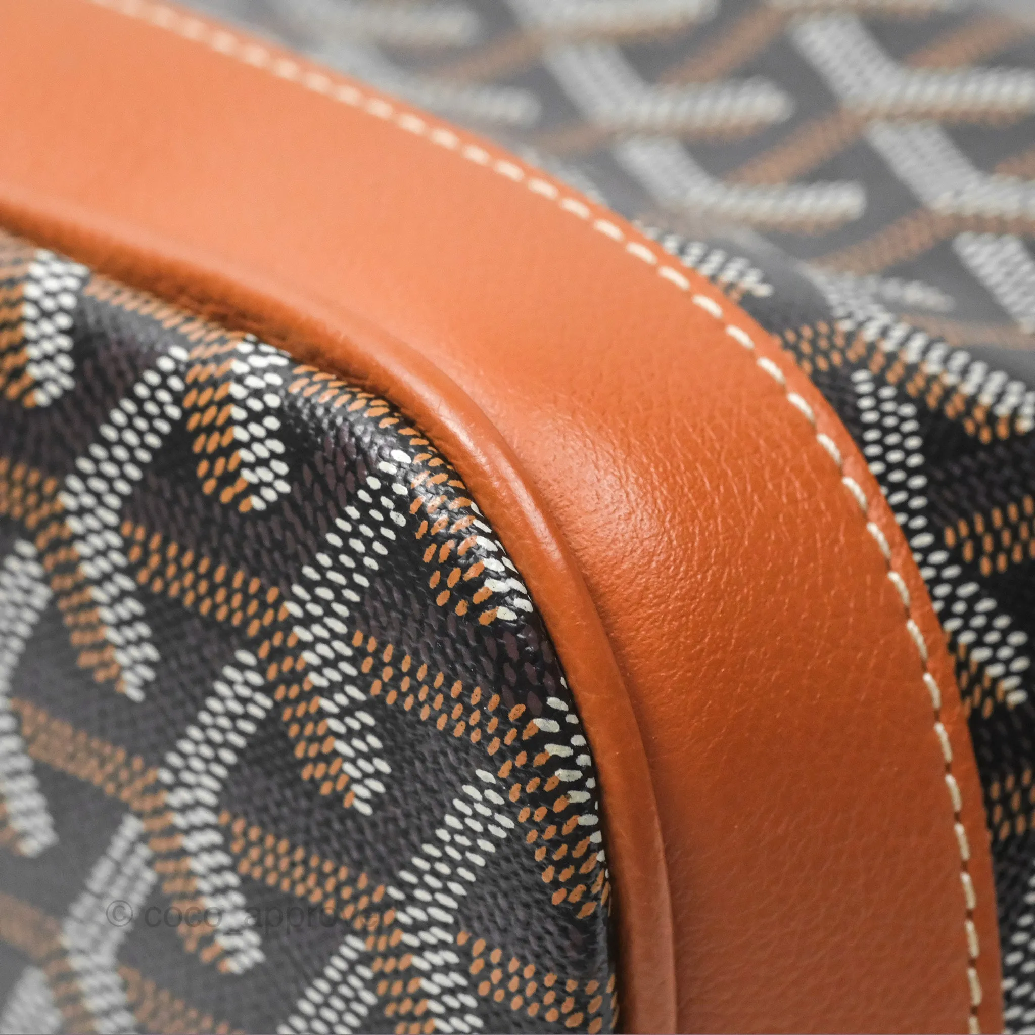 Goyard Petit Flot Bucket Bag Black & Tan Goyardine