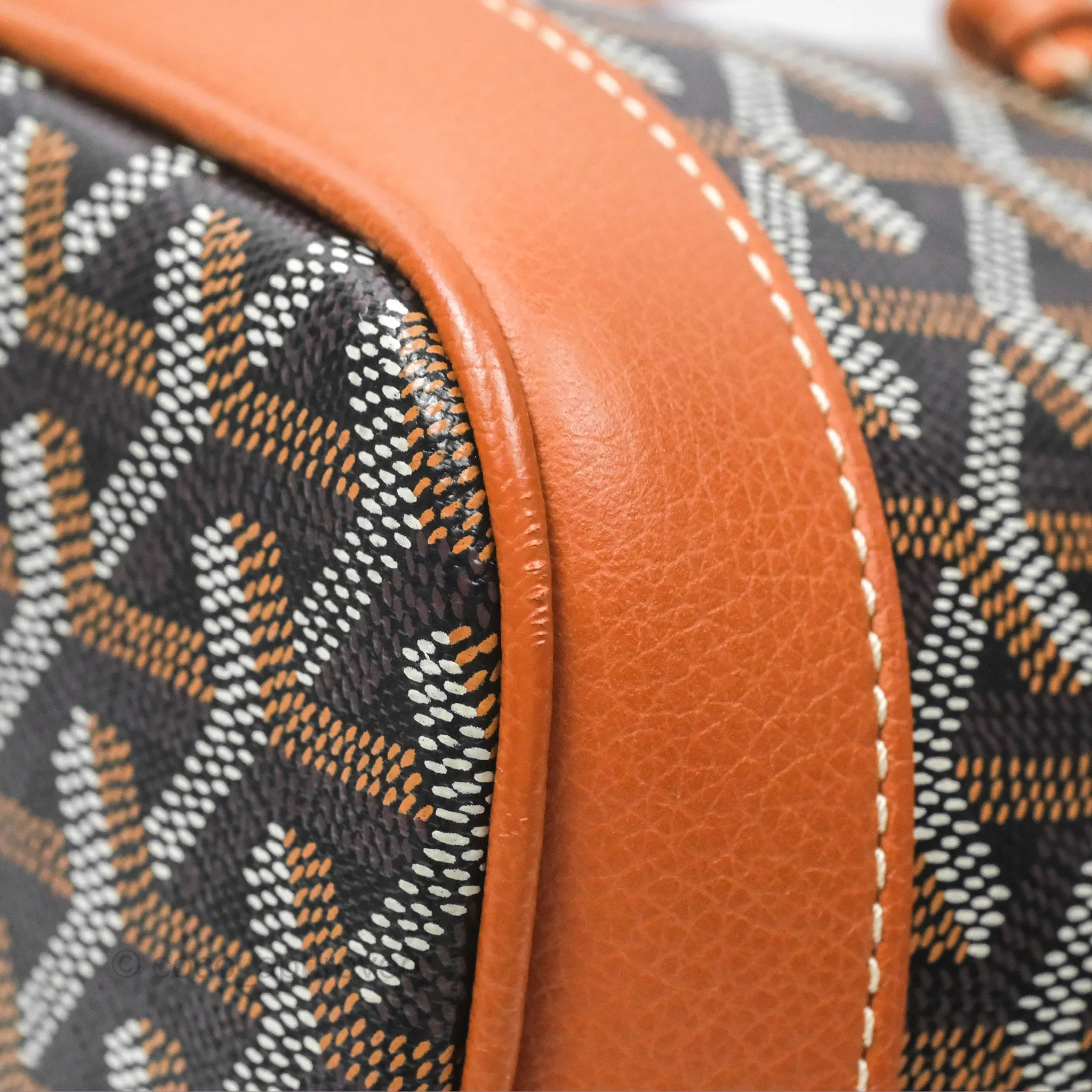 Goyard Petit Flot Bucket Bag Black & Tan Goyardine