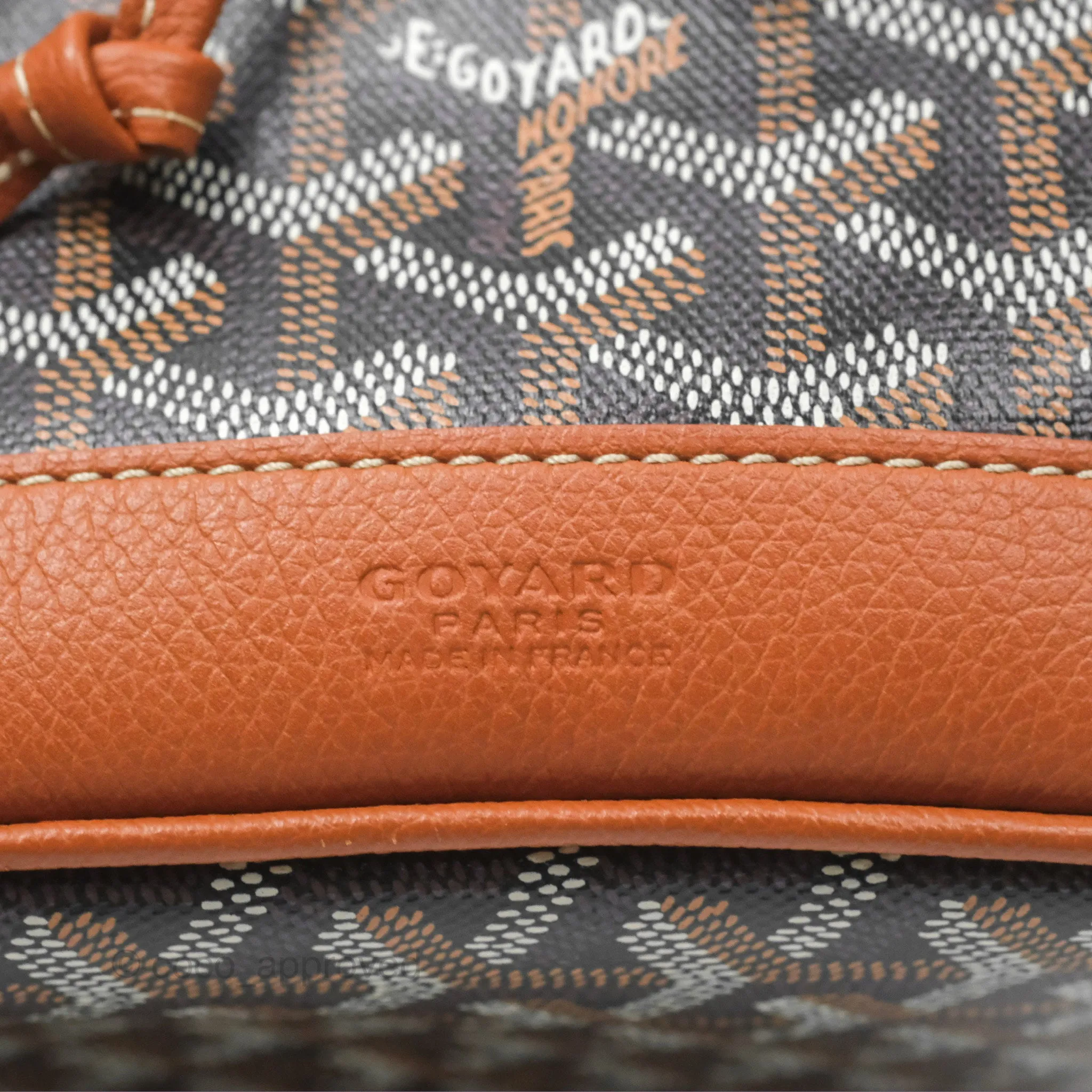 Goyard Petit Flot Bucket Bag Black & Tan Goyardine